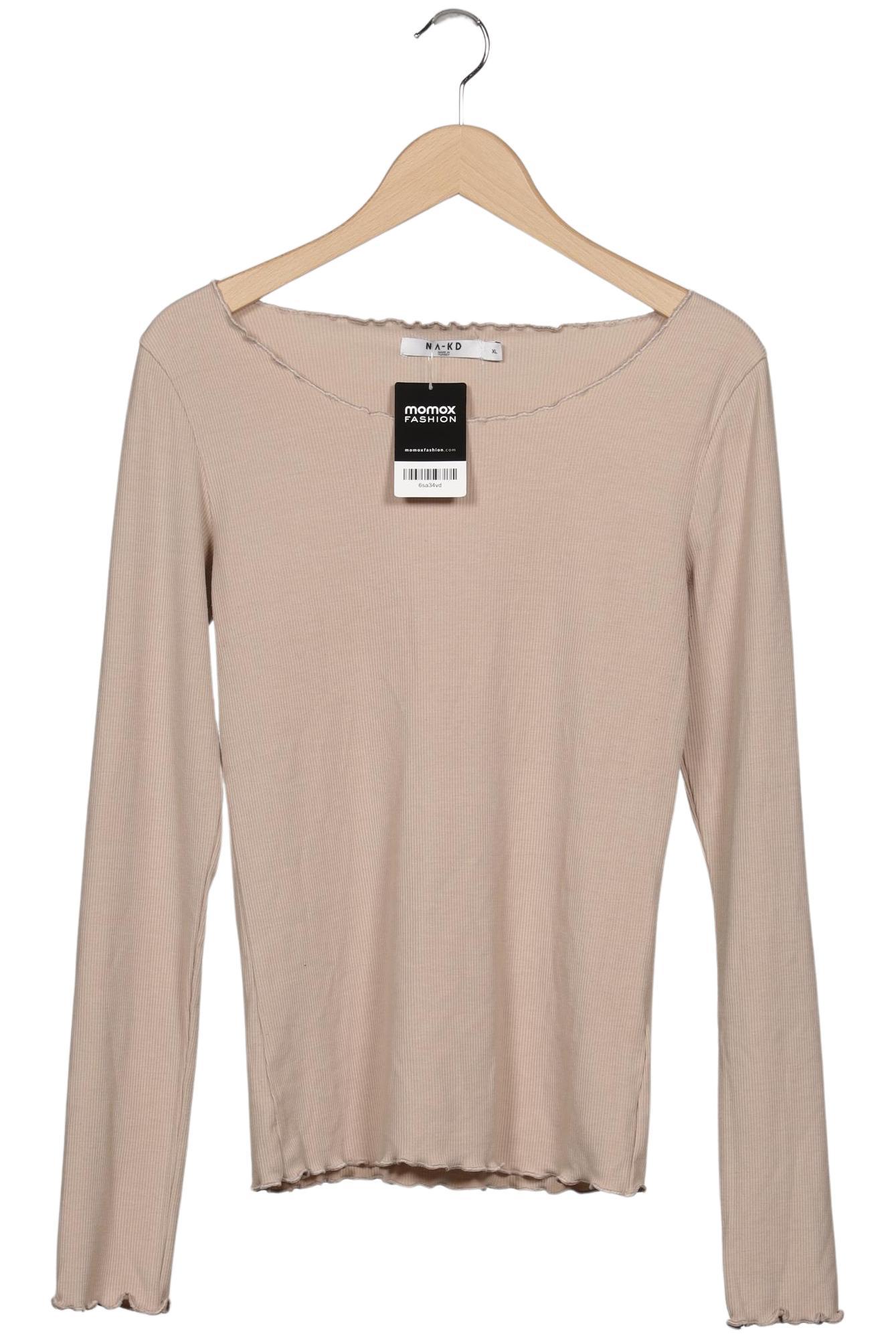 

Na-Kd Damen Langarmshirt, beige, Gr. 44