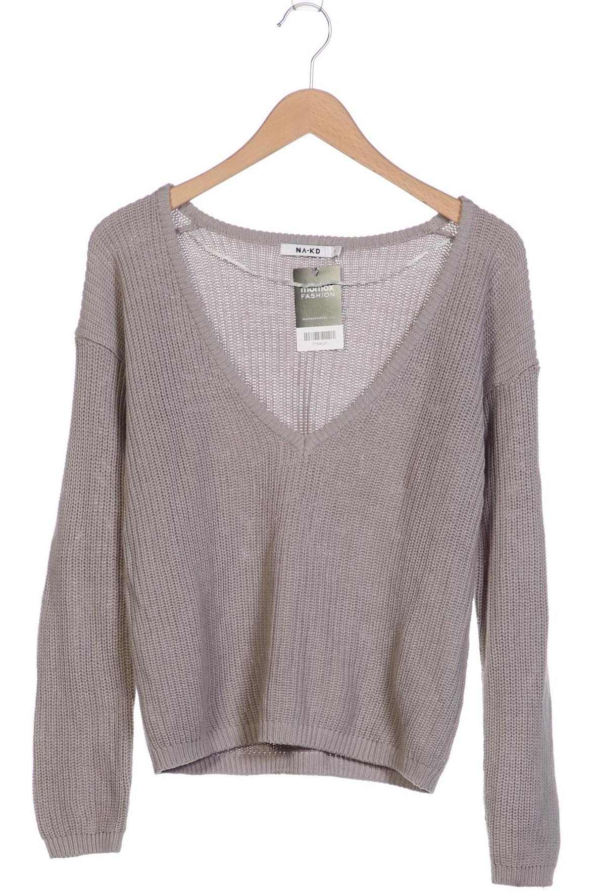 

NA-KD Damen Pullover, grau