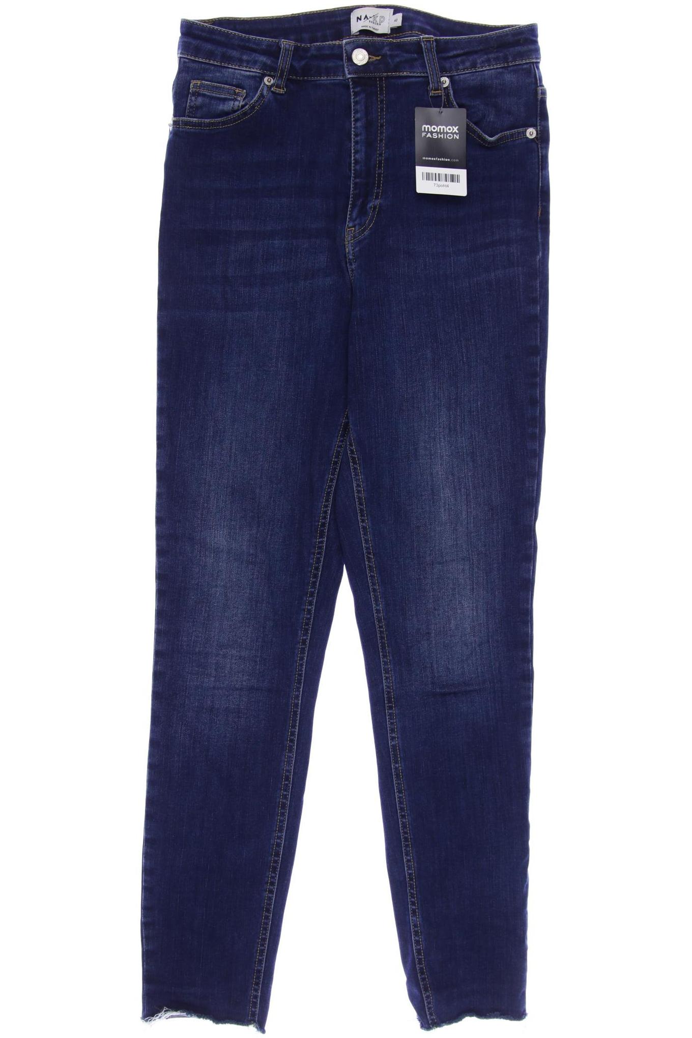 

NA-KD Damen Jeans, marineblau