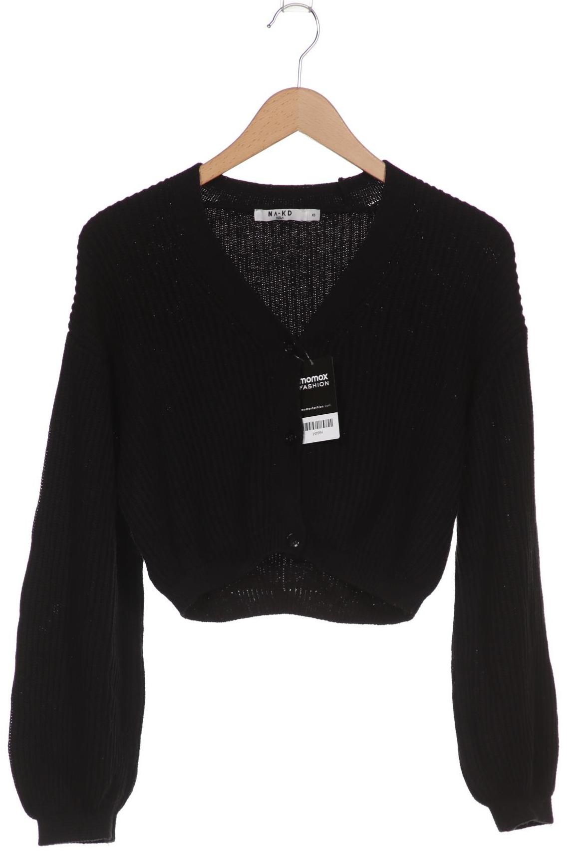 

Na-Kd Damen Strickjacke, schwarz, Gr. 34