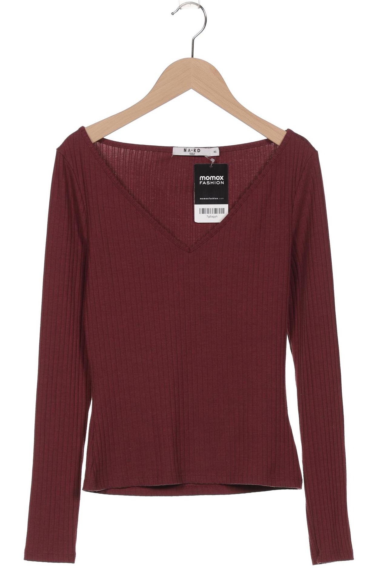 

Na-Kd Damen Langarmshirt, bordeaux, Gr. 34