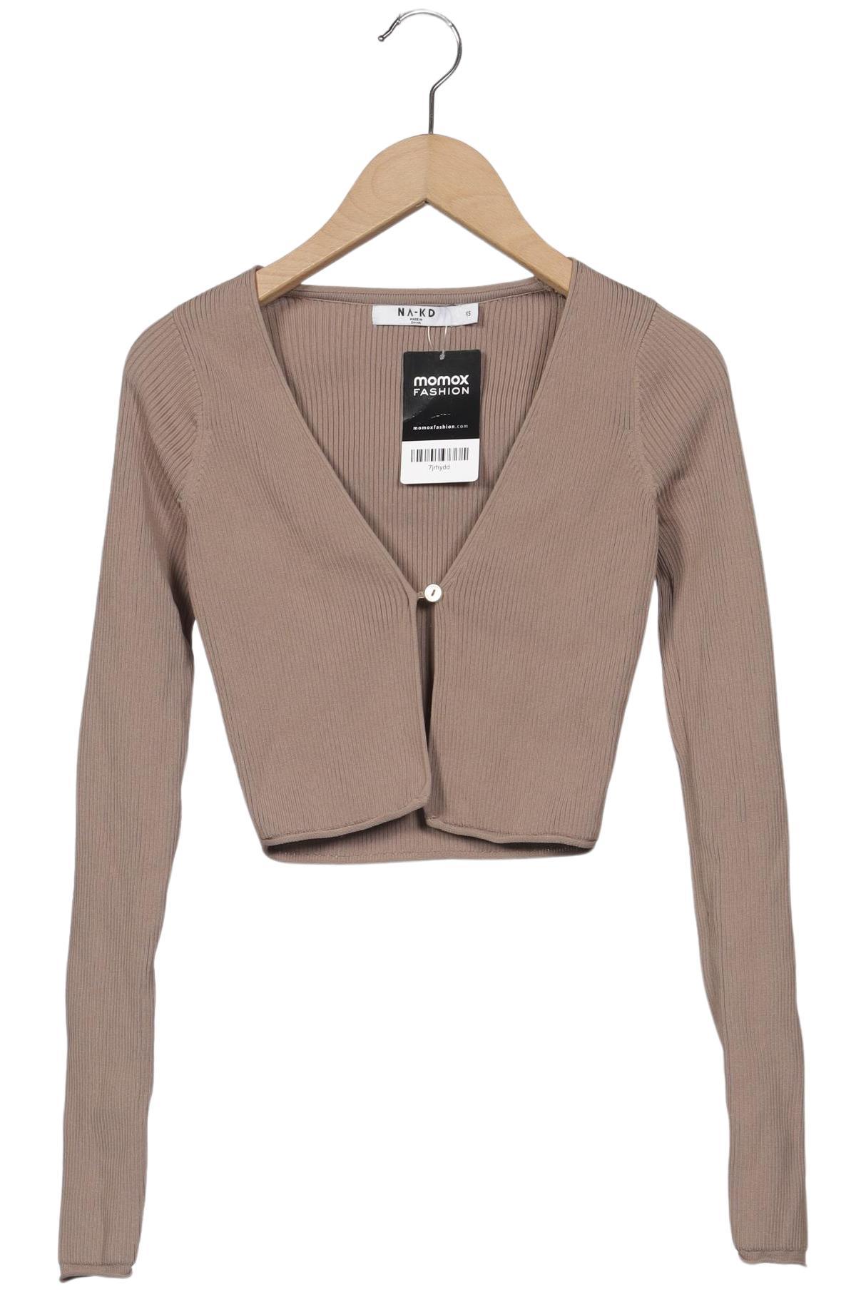 

Na-Kd Damen Strickjacke, beige, Gr. 34