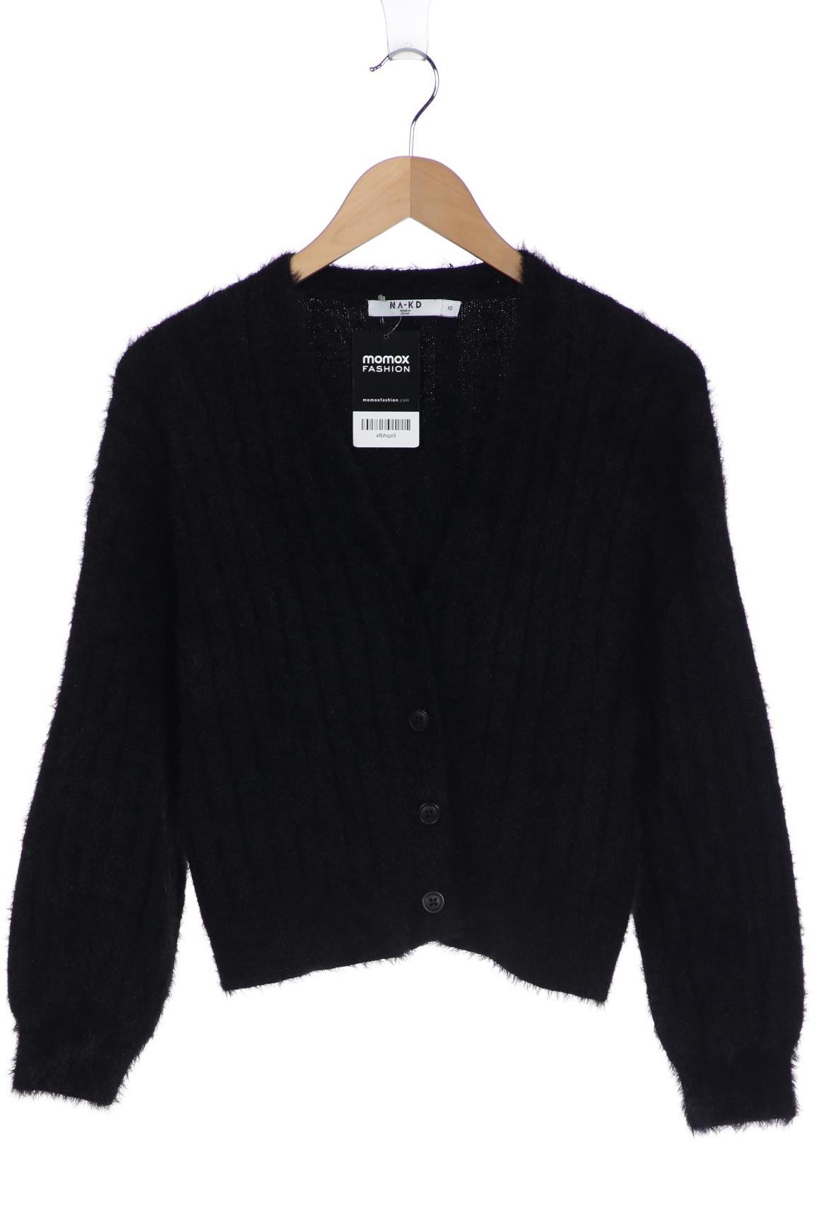 

Na-Kd Damen Strickjacke, schwarz, Gr. 34