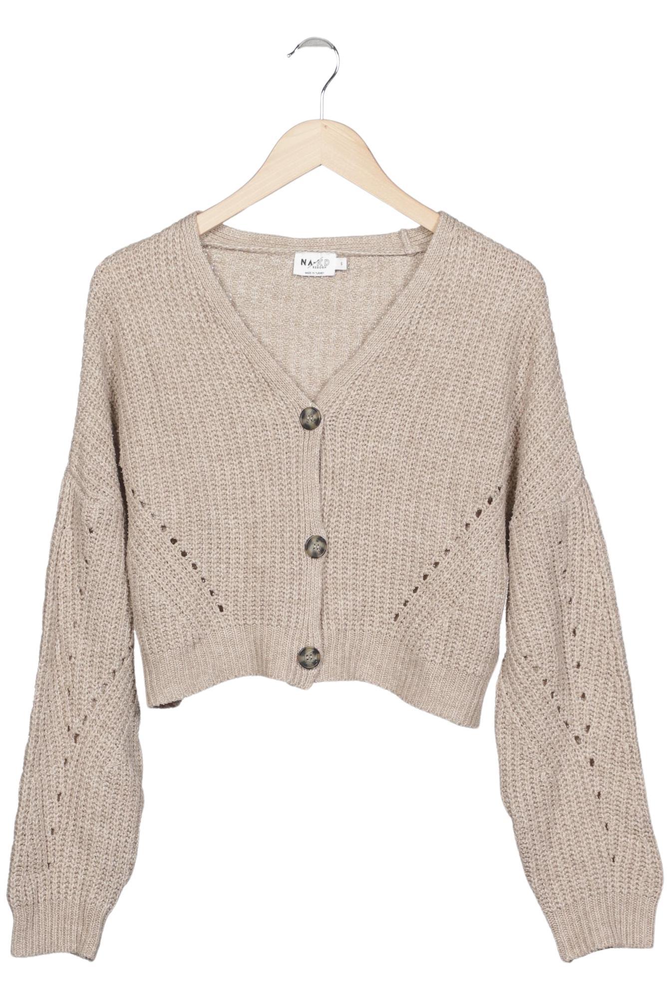 

Na-Kd Damen Strickjacke, beige, Gr. 36