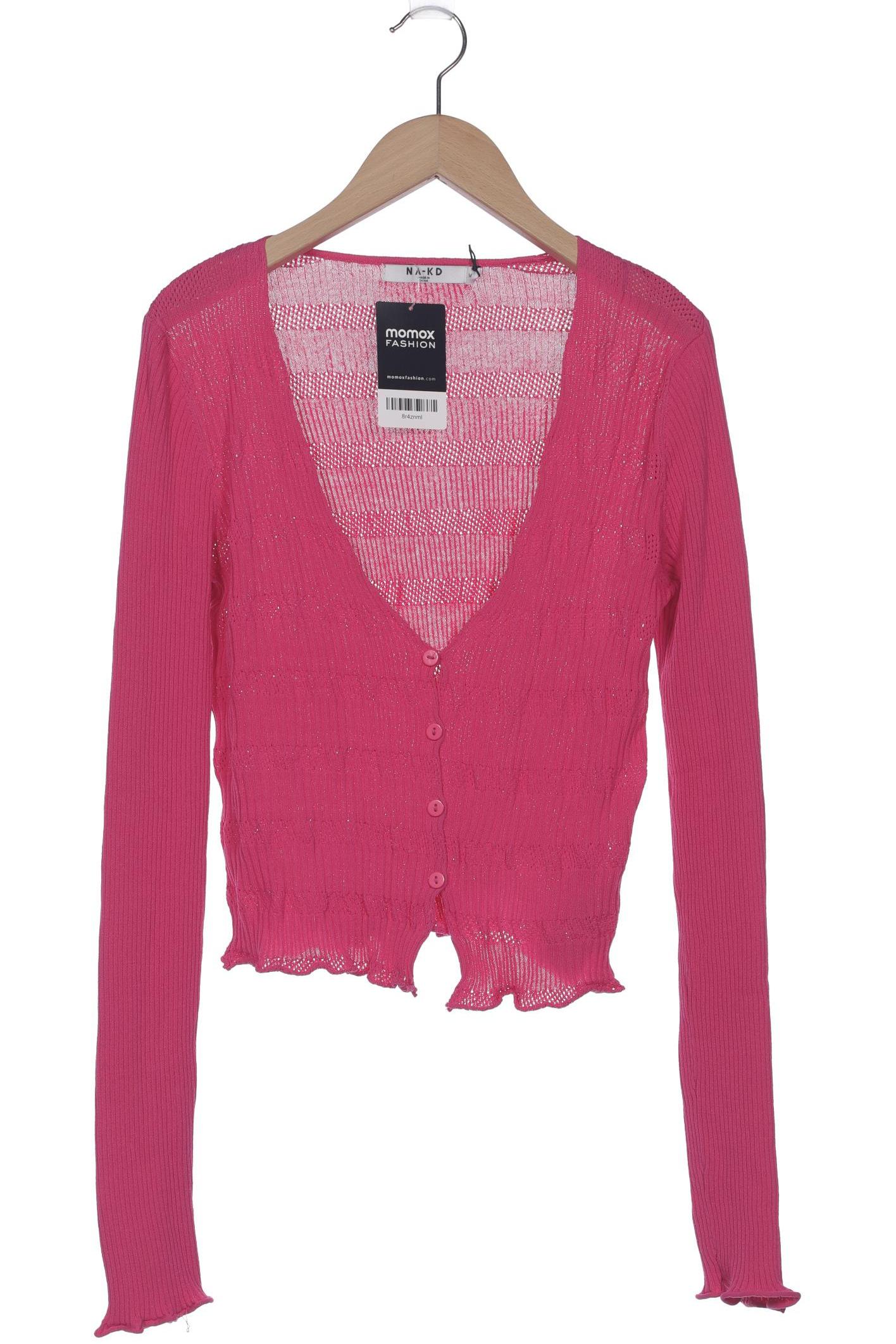 

NA-KD Damen Strickjacke, pink