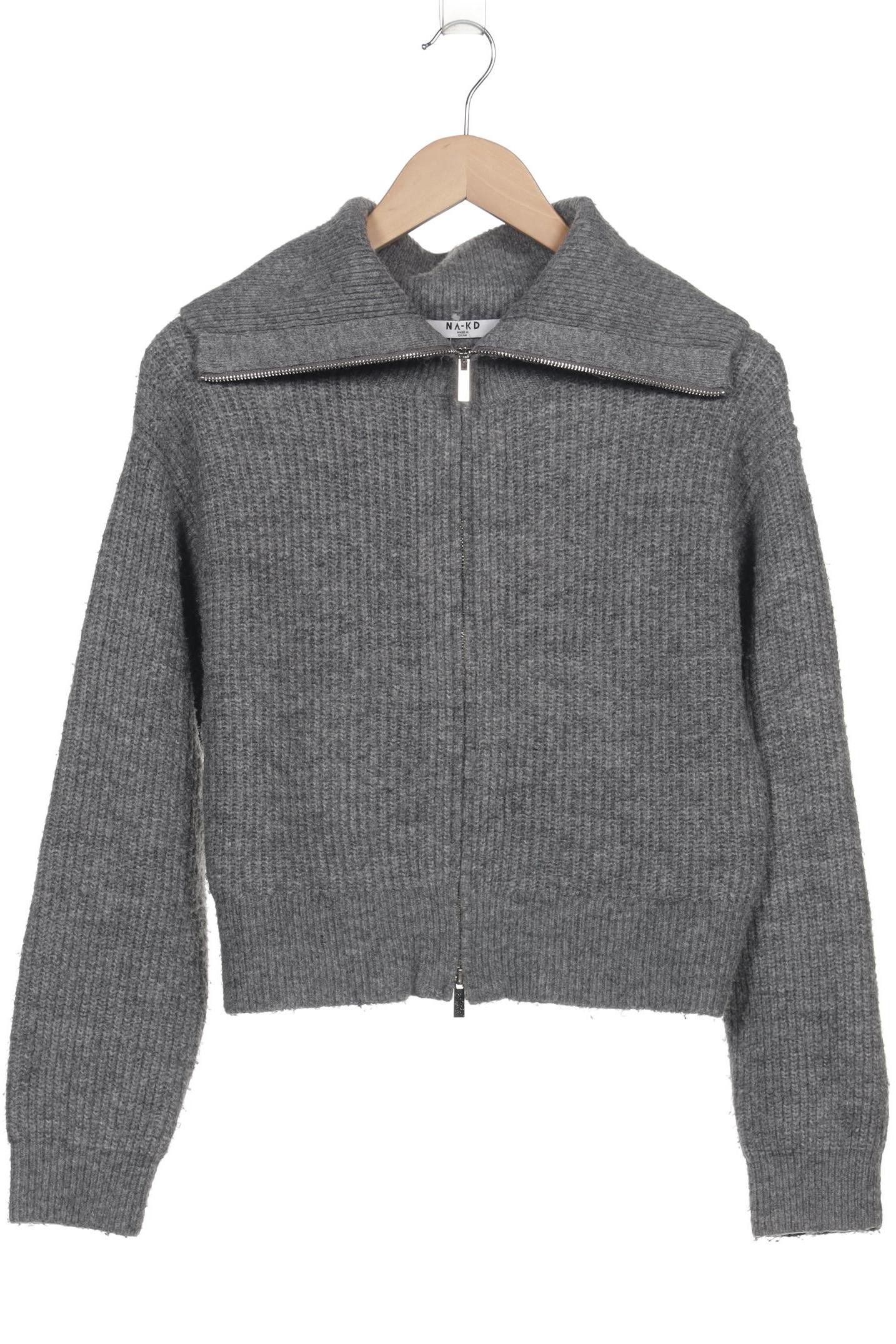 

Na-Kd Damen Strickjacke, grau, Gr. 36
