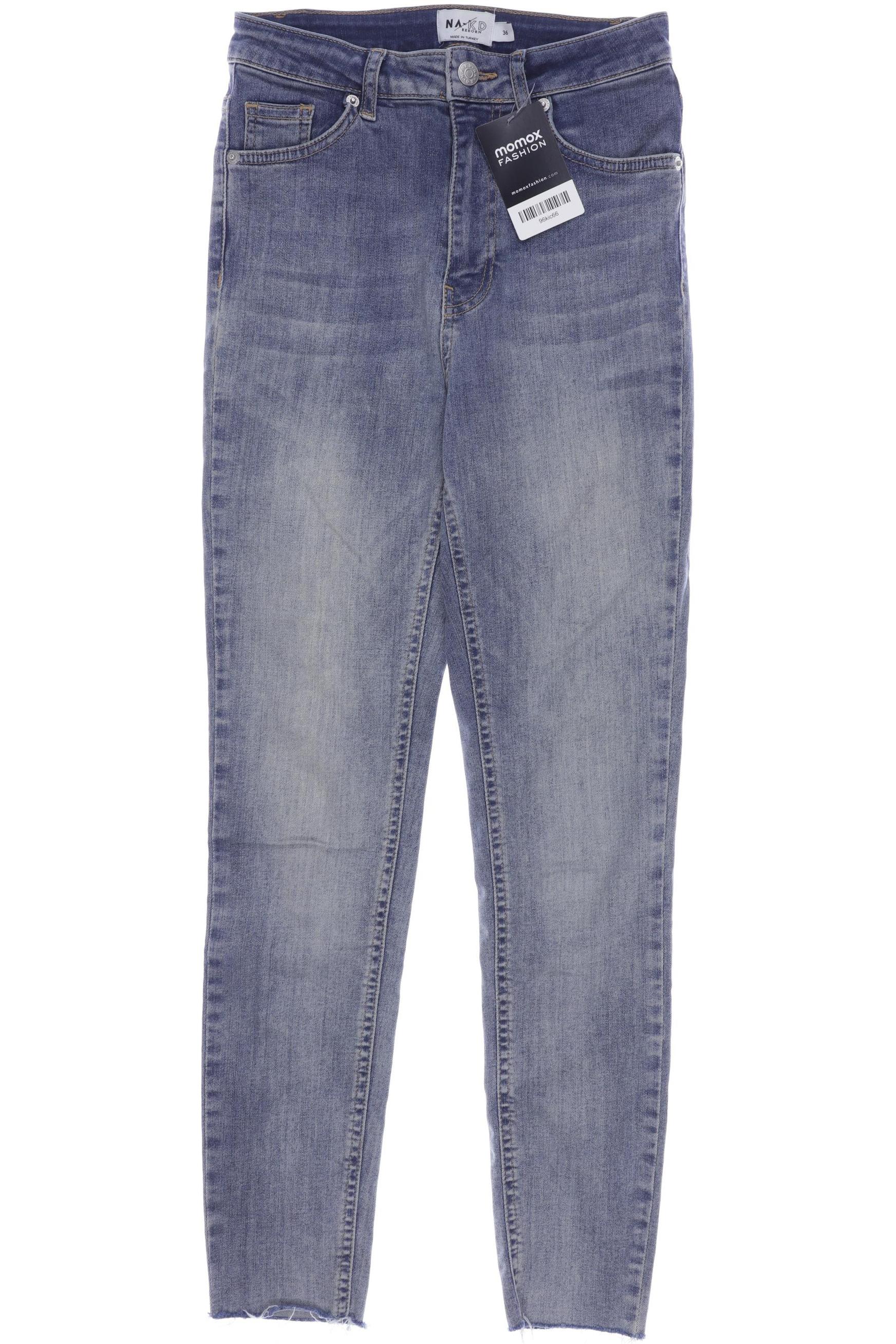 

NA-KD Damen Jeans, blau