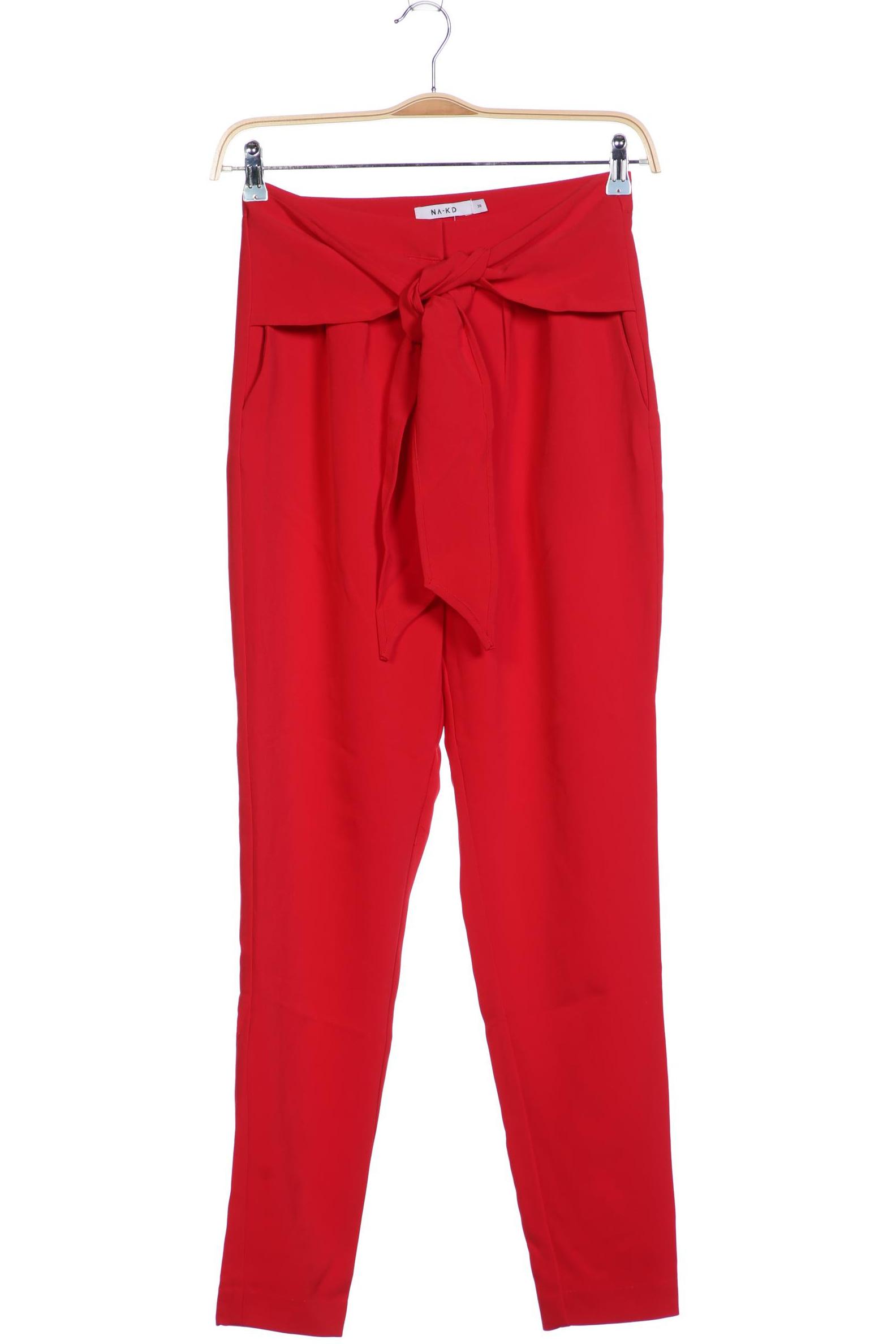 

NA-KD Damen Stoffhose, rot