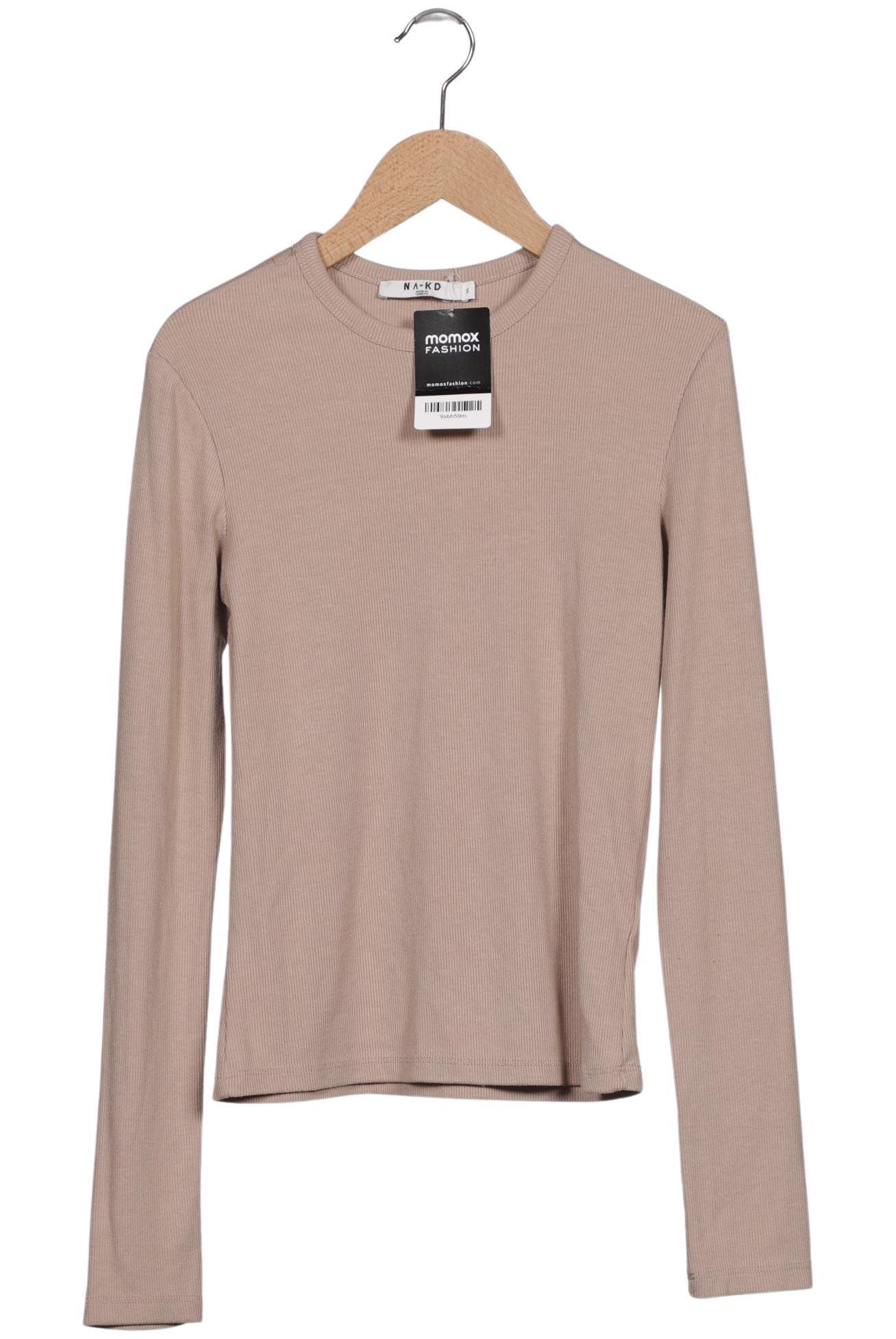

Na-Kd Damen Langarmshirt, beige, Gr. 36