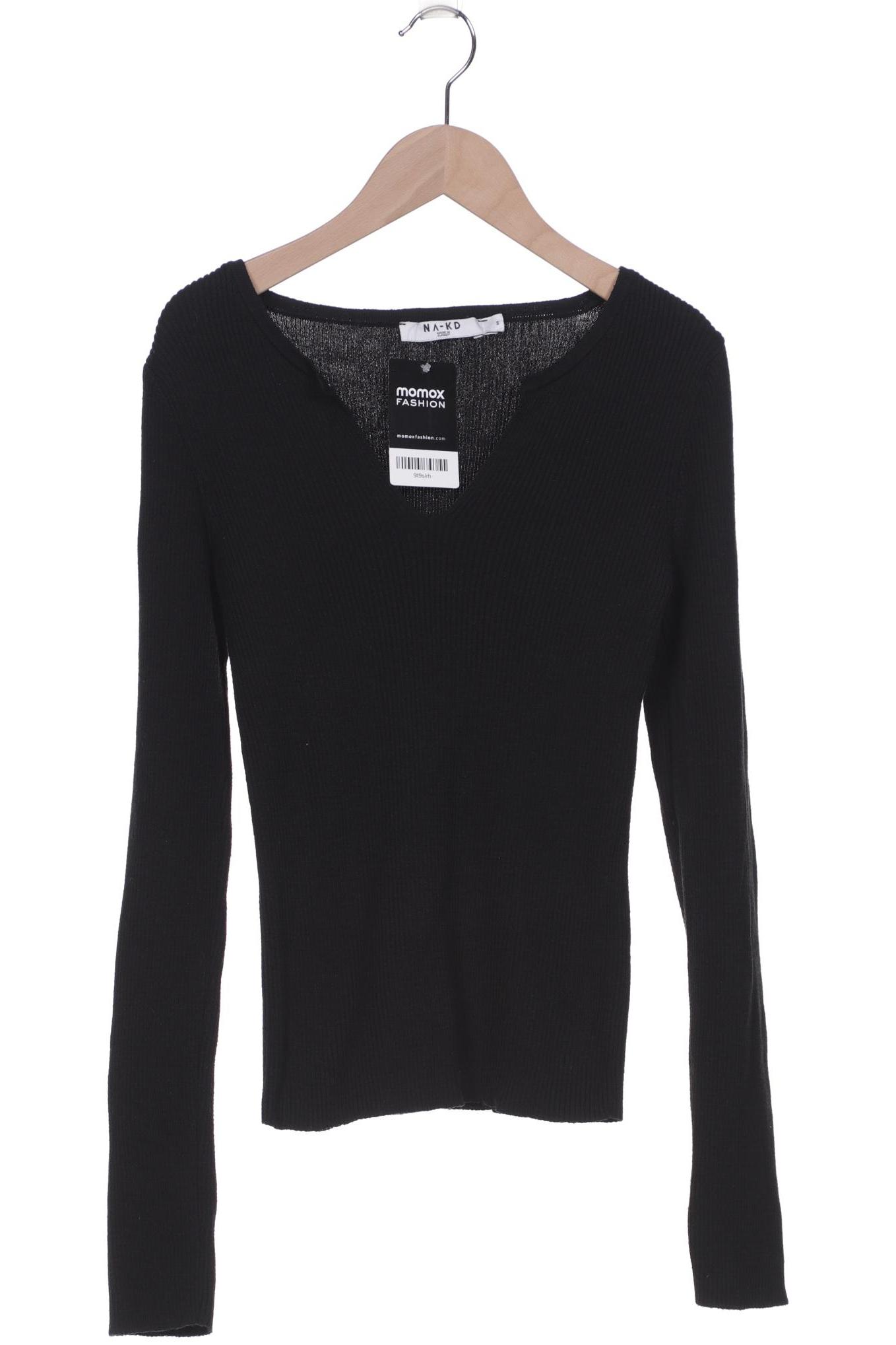 

NA-KD Damen Pullover, schwarz