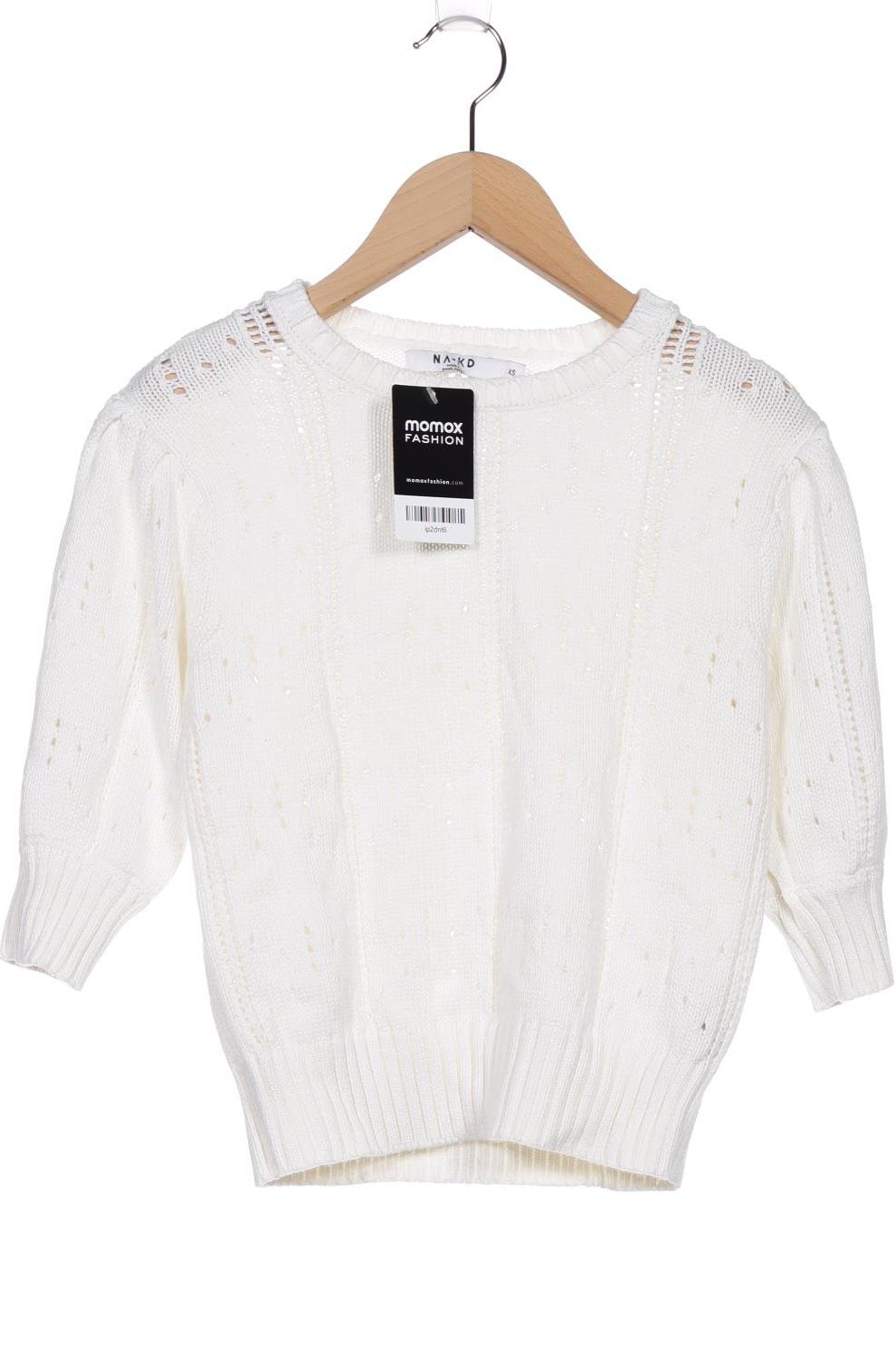 

NA-KD Damen Pullover, weiß