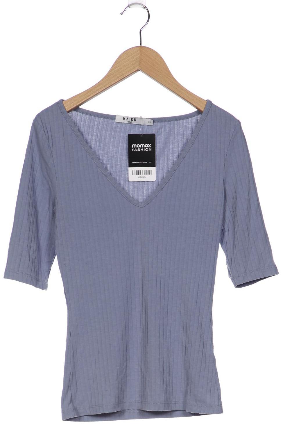 

NA-KD Damen T-Shirt, hellblau