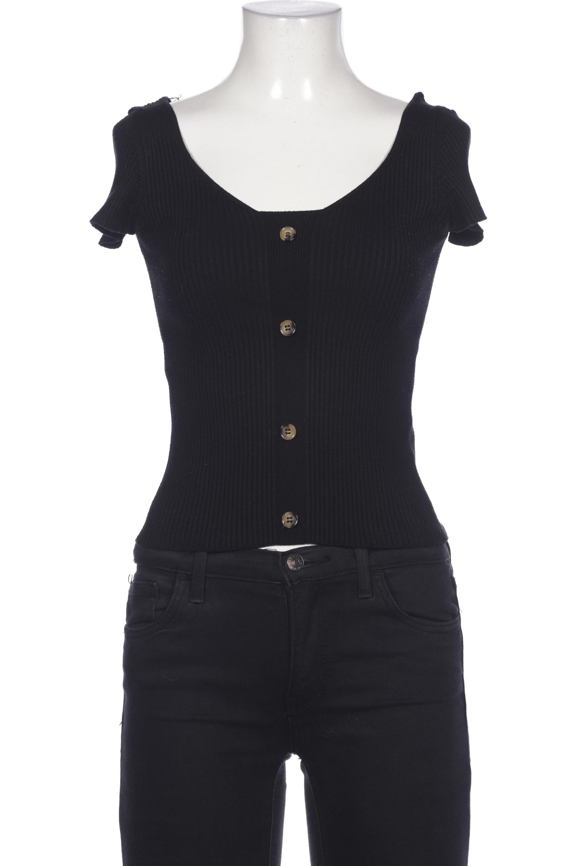 

NA-KD Damen T-Shirt, schwarz