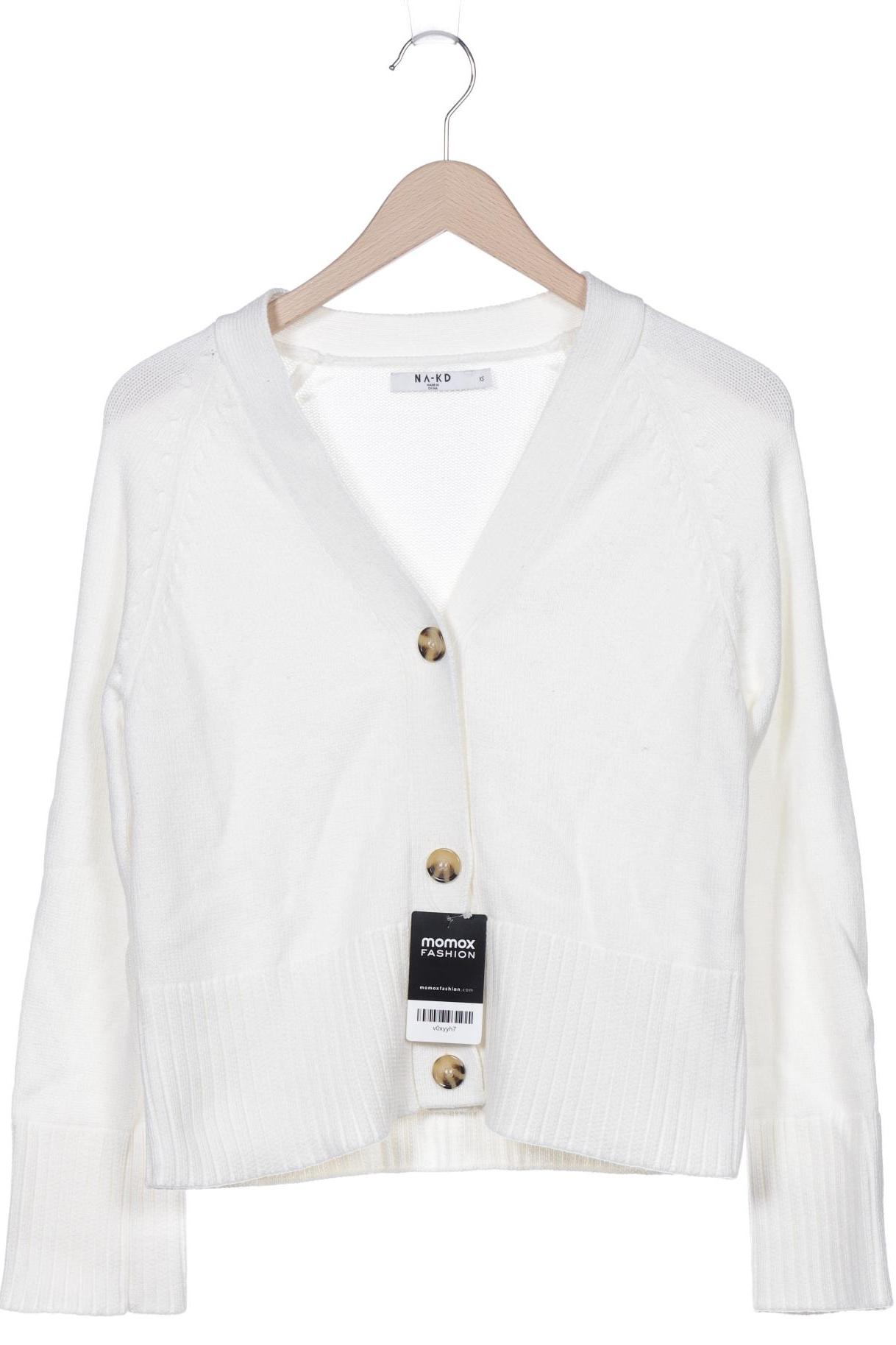 

Na-Kd Damen Strickjacke, weiß, Gr. 34