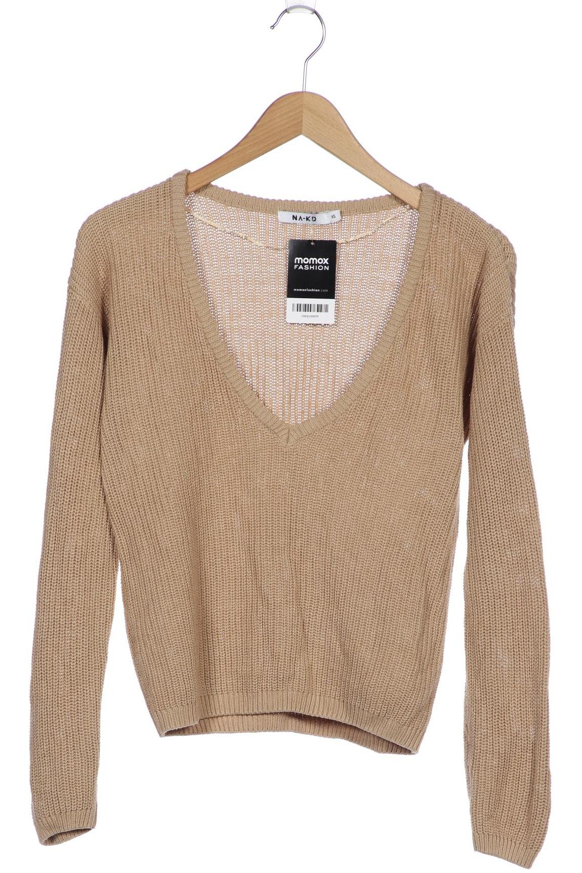 

Na-Kd Damen Pullover, beige, Gr. 34