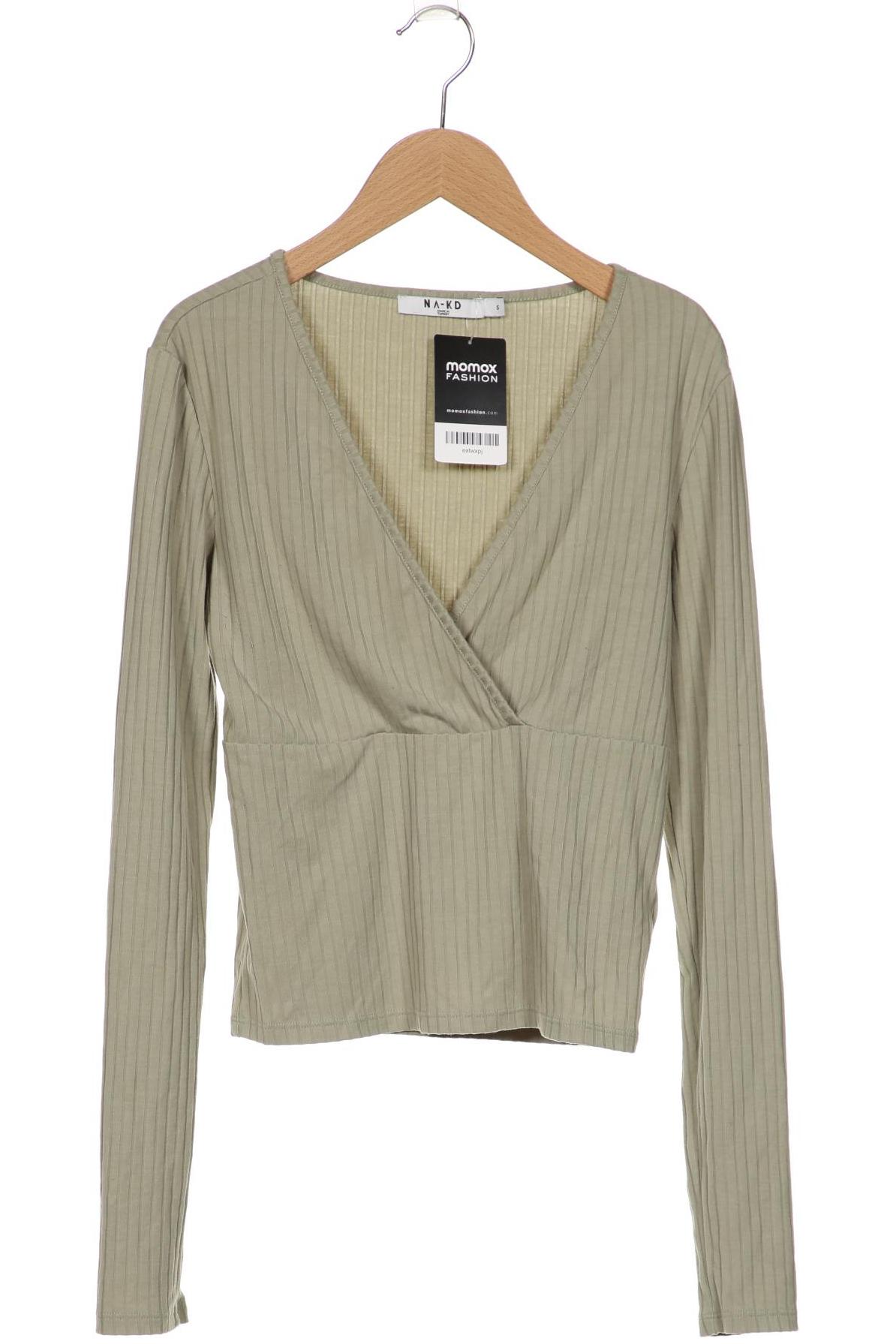 

NA-KD Damen Langarmshirt, hellgrün