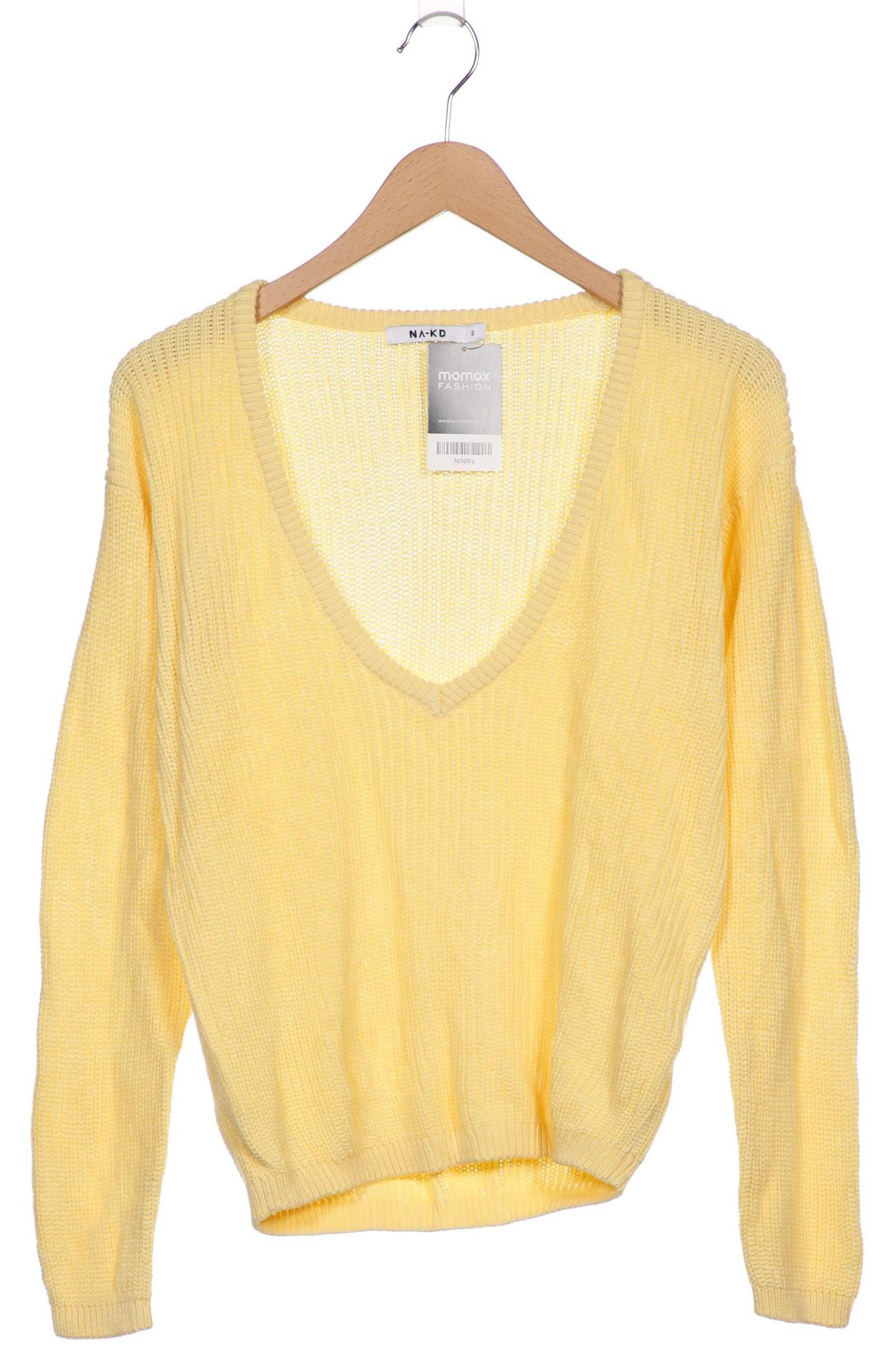 

NA-KD Damen Pullover, gelb