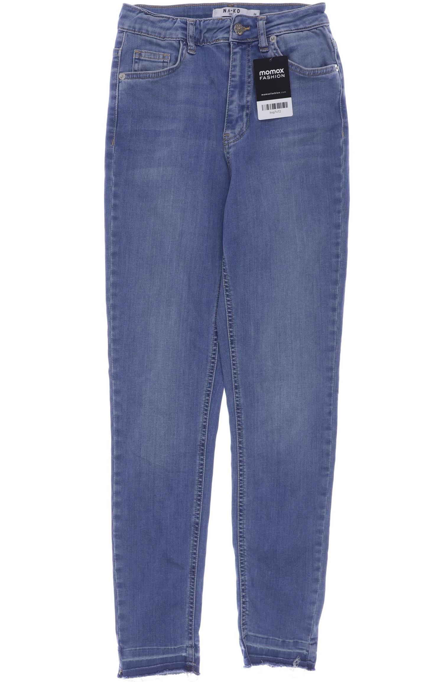 

NA-KD Damen Jeans, blau