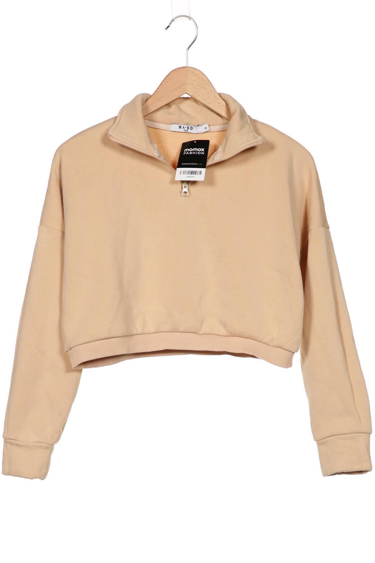 

NA-KD Damen Sweatshirt, beige