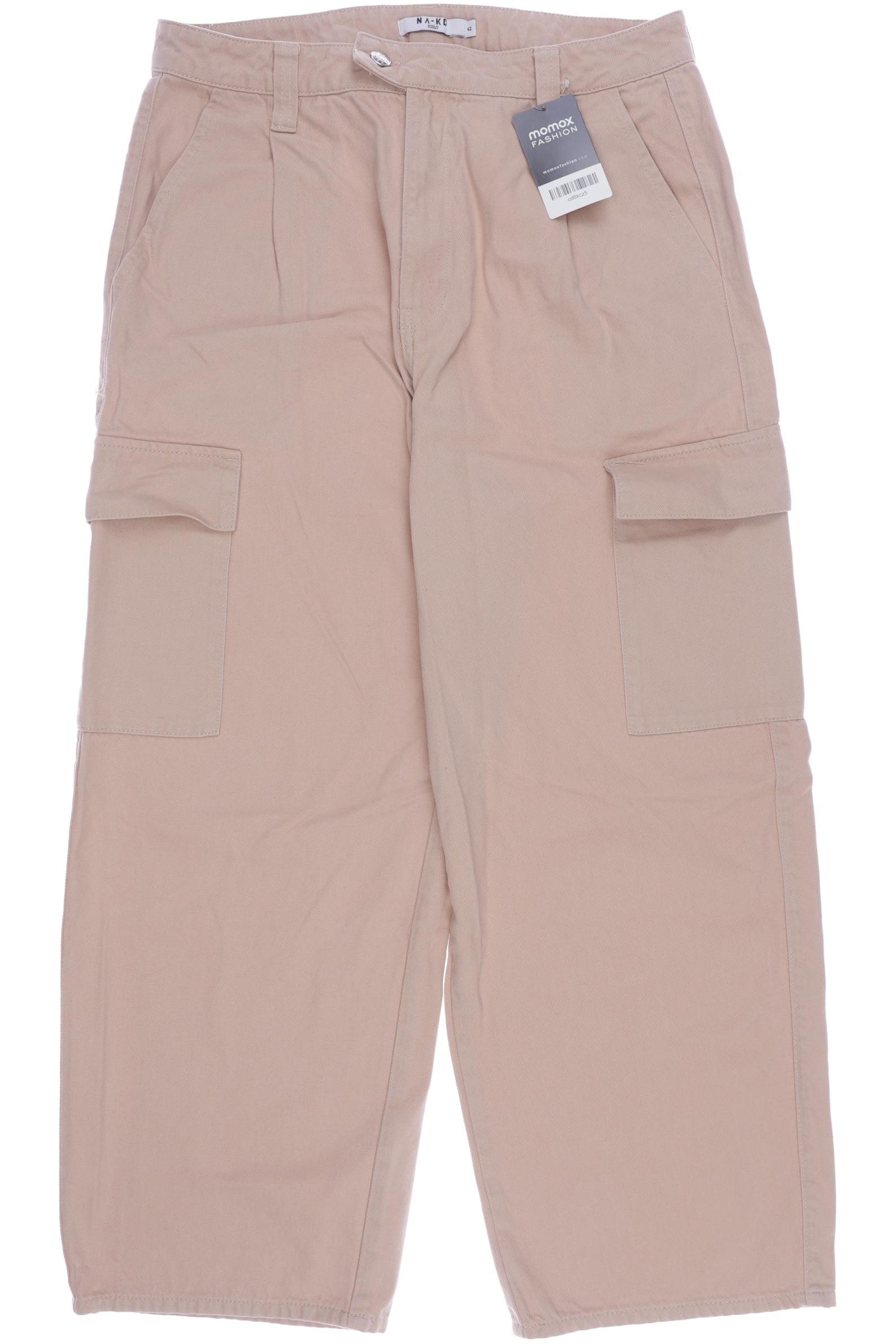 

NA-KD Damen Stoffhose, beige
