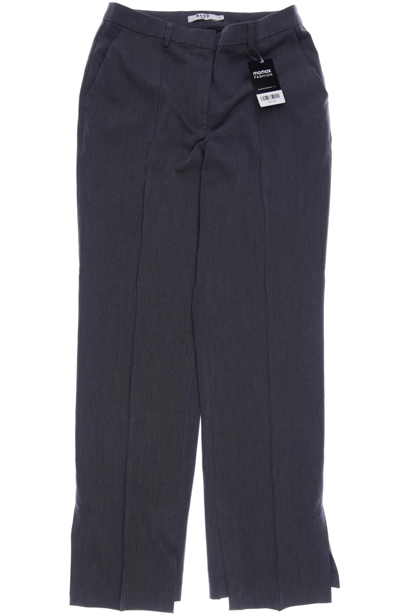 

NA-KD Damen Stoffhose, grau