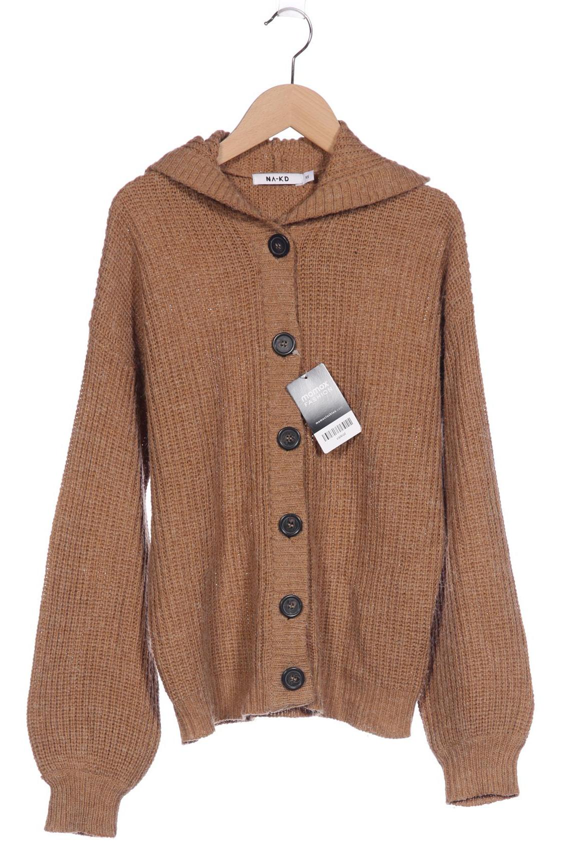 

Na-Kd Damen Strickjacke, braun, Gr. 34