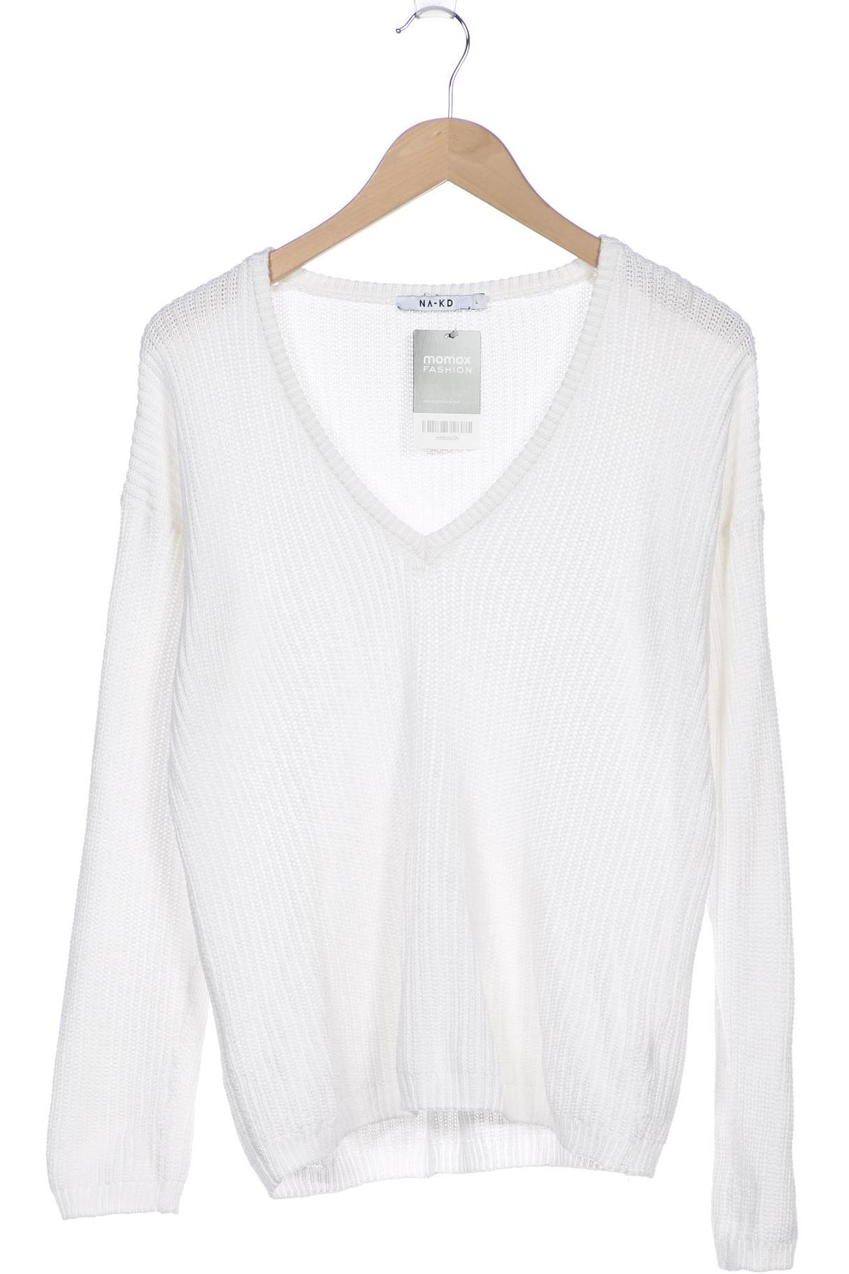 

NA-KD Damen Pullover, weiß