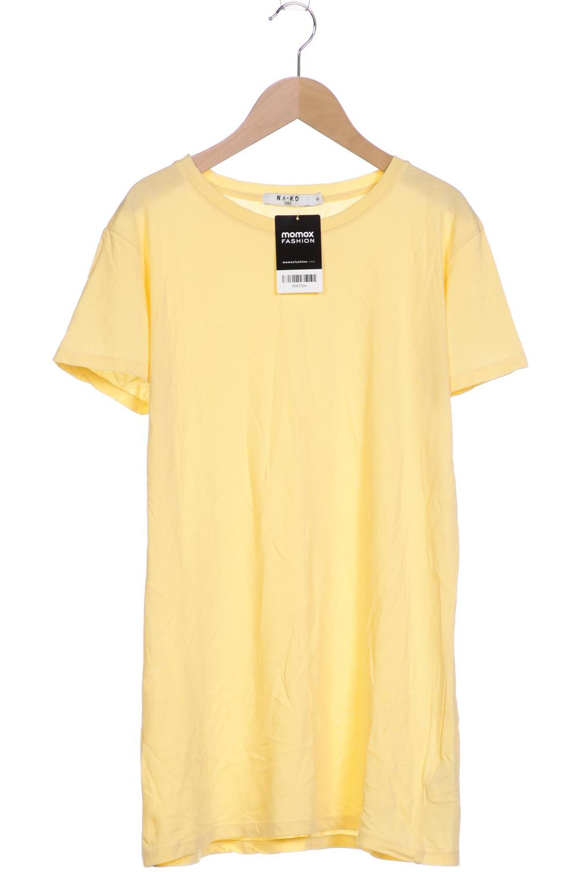 

NA-KD Damen T-Shirt, gelb