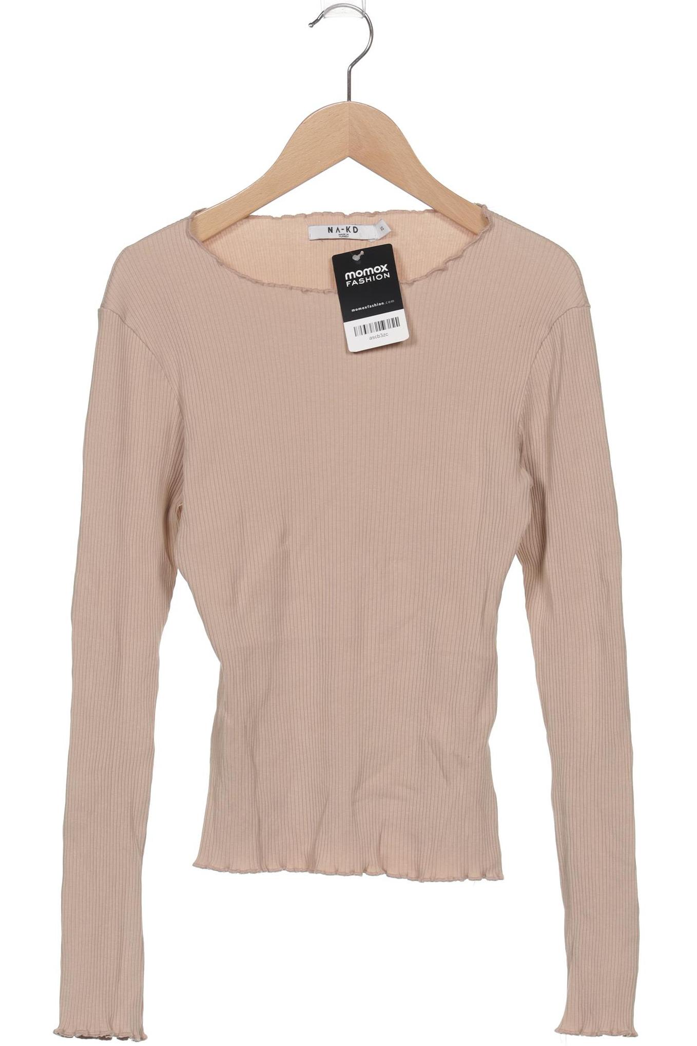 

Na-Kd Damen Langarmshirt, beige, Gr. 34