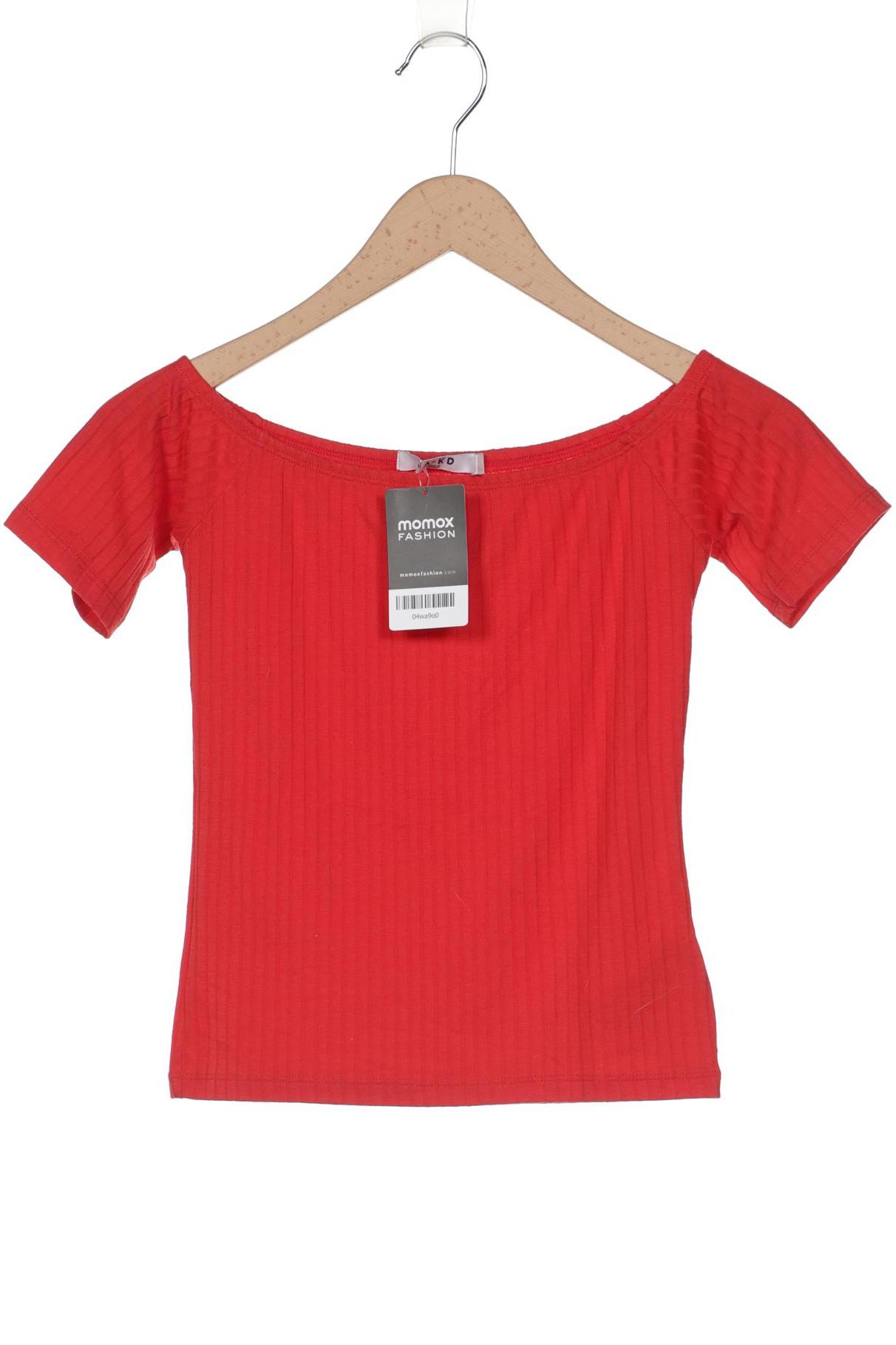 

NA-KD Damen T-Shirt, rot