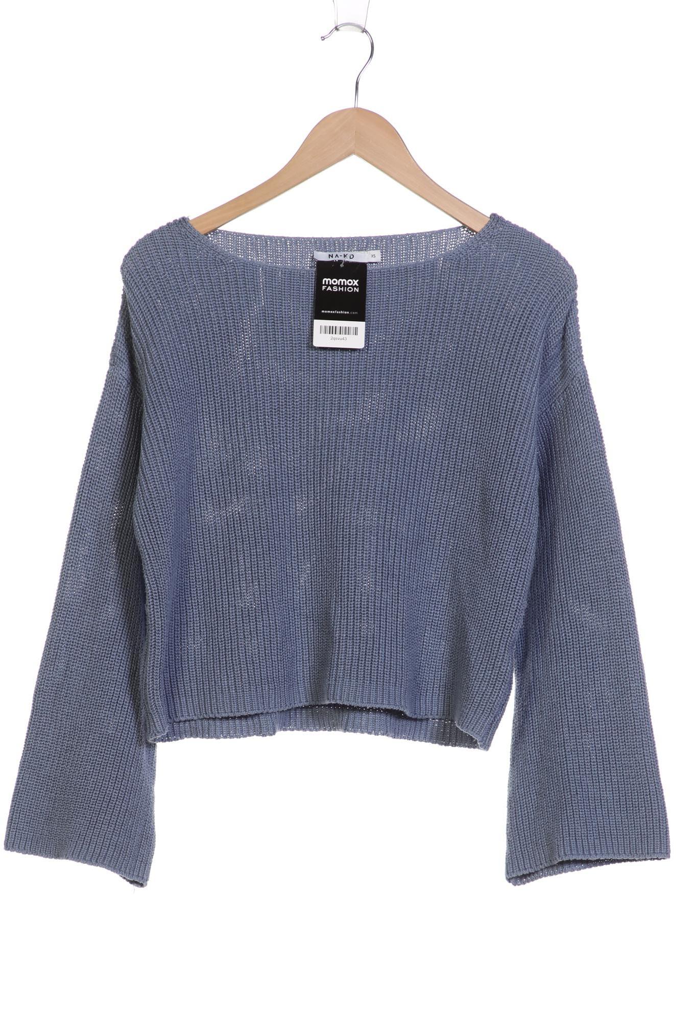 

Na-Kd Damen Pullover, blau, Gr. 34