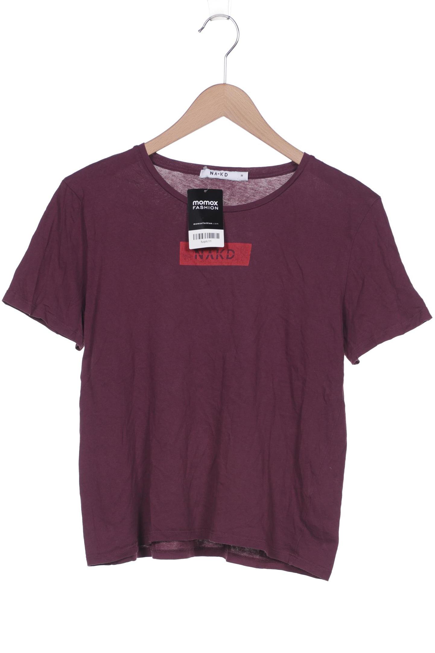 

NA-KD Damen T-Shirt, bordeaux