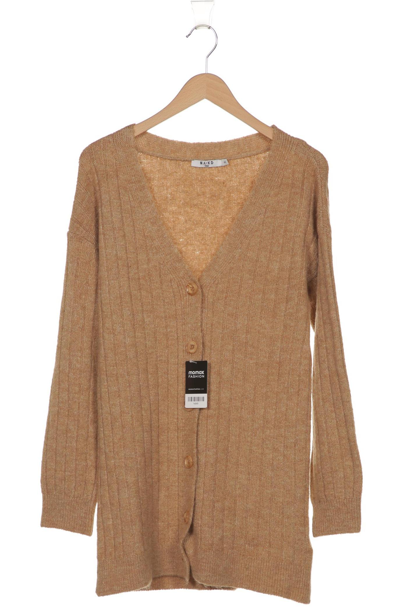 

NA-KD Damen Strickjacke, beige
