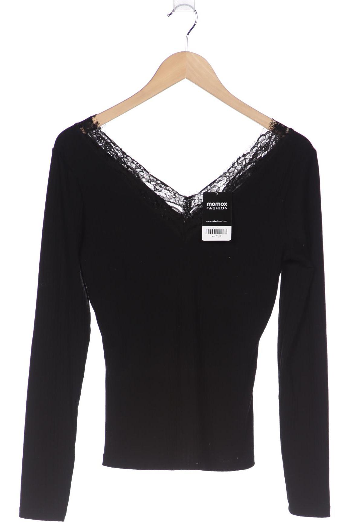

NA-KD Damen Langarmshirt, schwarz