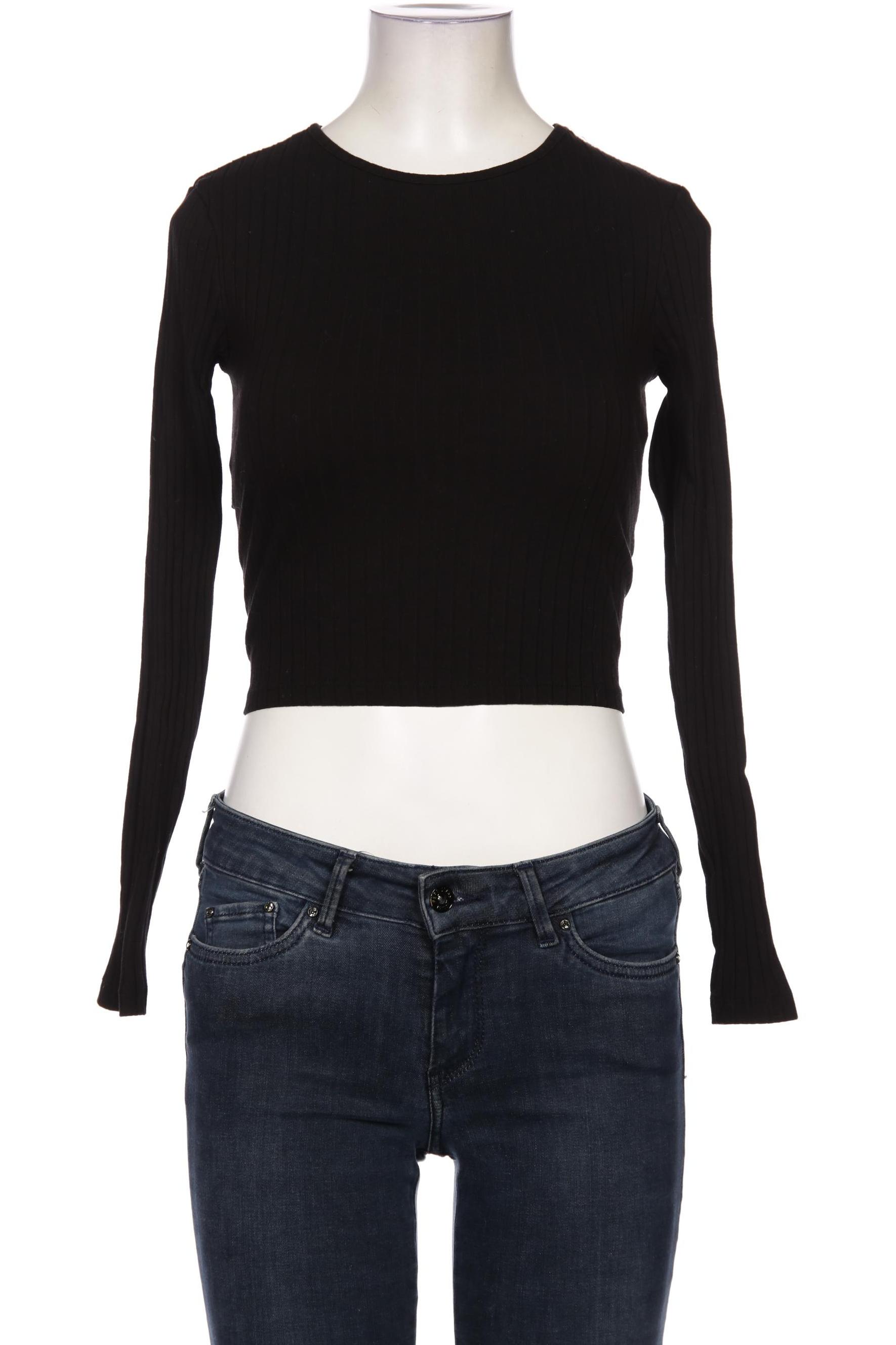 

NA-KD Damen Langarmshirt, schwarz