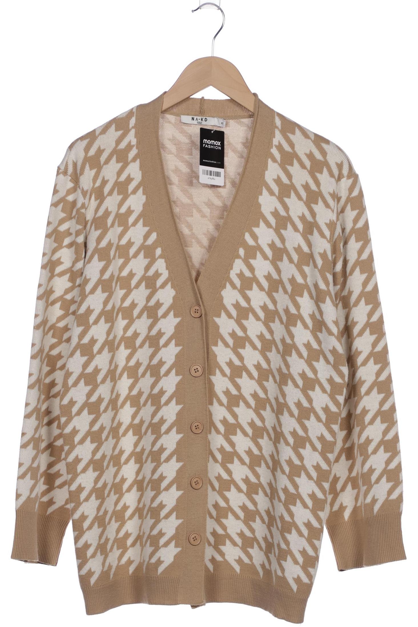 

Na-Kd Damen Strickjacke, beige, Gr. 34