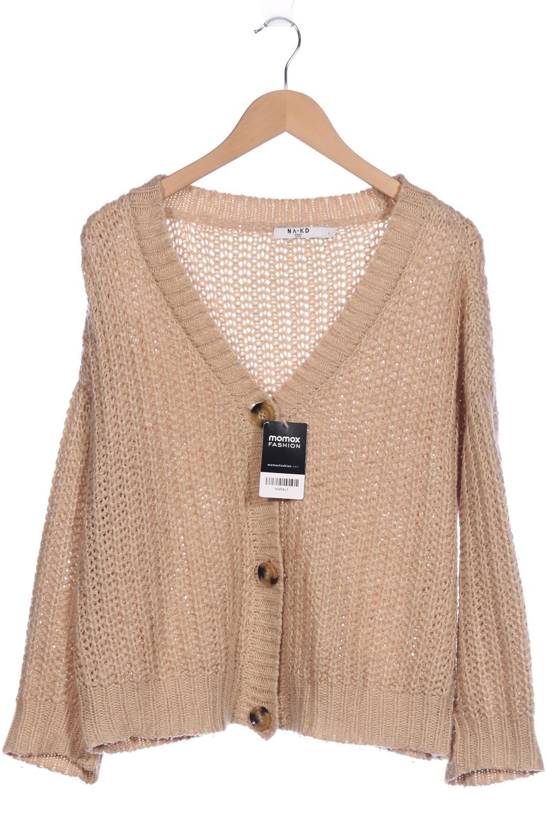 

Na-Kd Damen Strickjacke, beige, Gr. 42