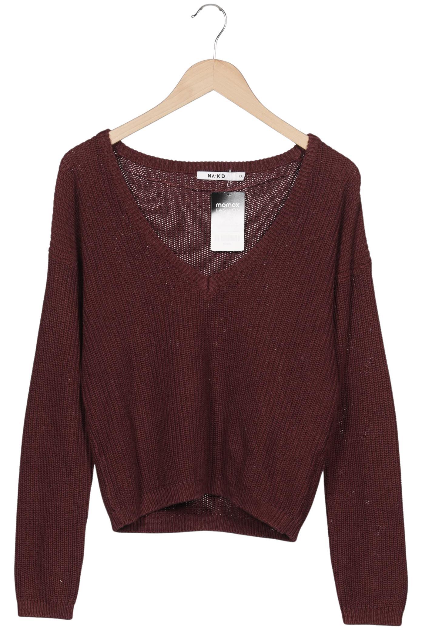 

Na-Kd Damen Pullover, bordeaux, Gr. 34