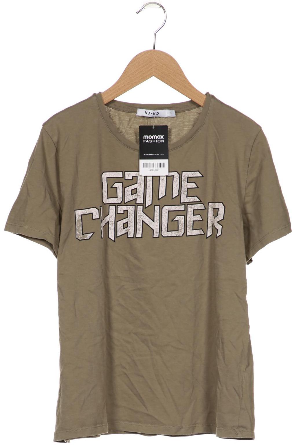 

NA-KD Damen T-Shirt, grün
