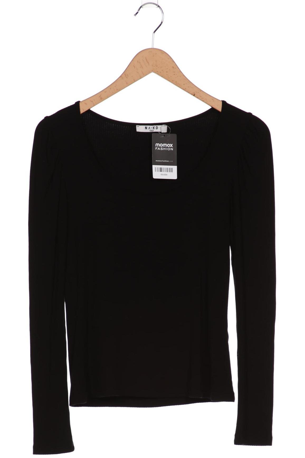 

NA-KD Damen Langarmshirt, schwarz