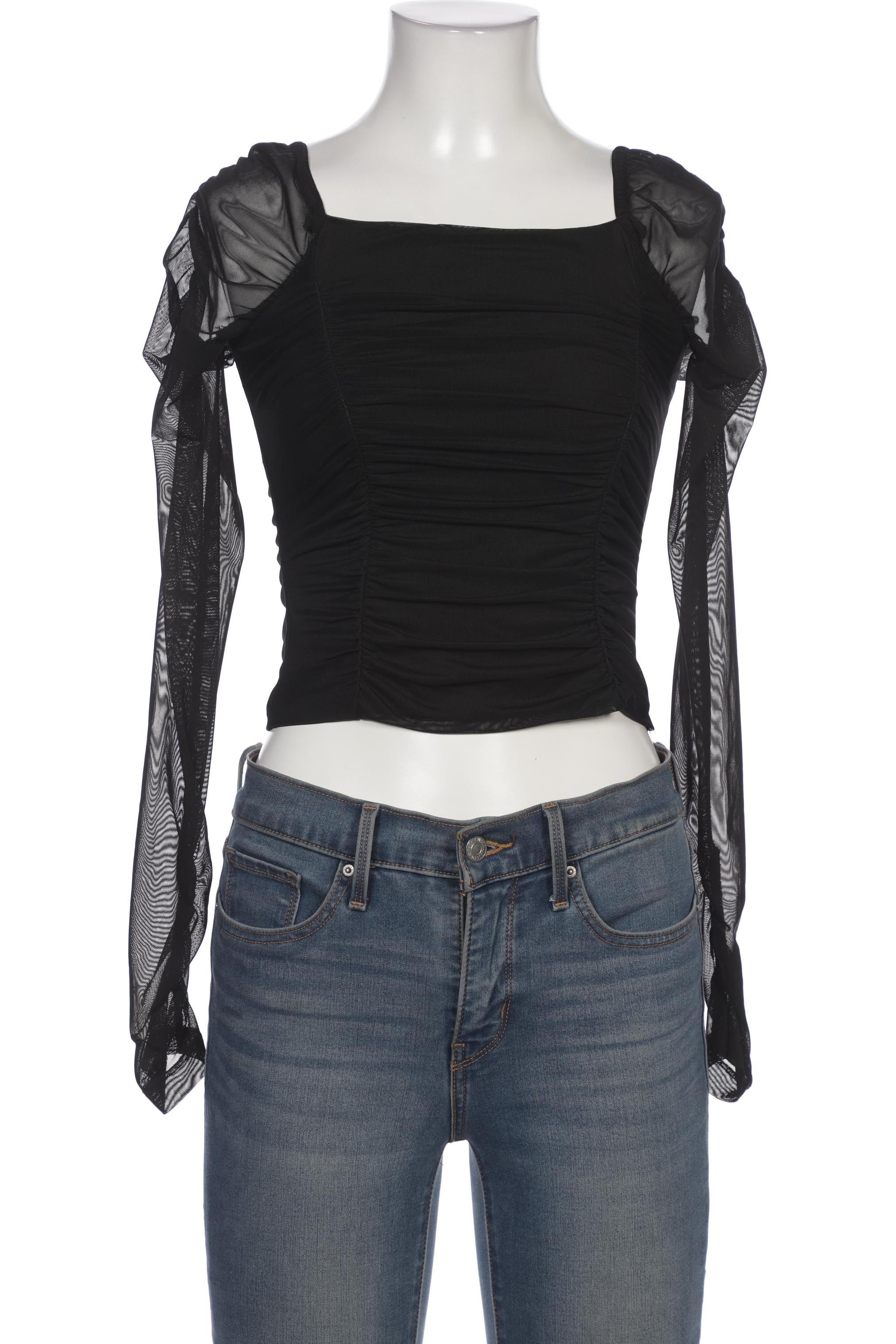 

NA-KD Damen Langarmshirt, schwarz