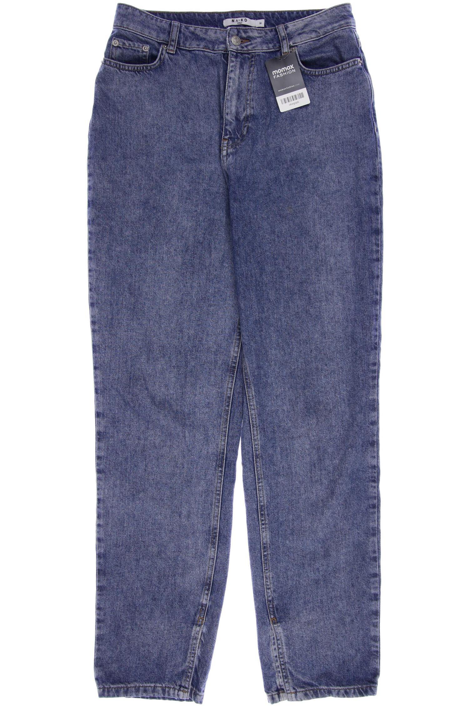 

NA-KD Damen Jeans, blau