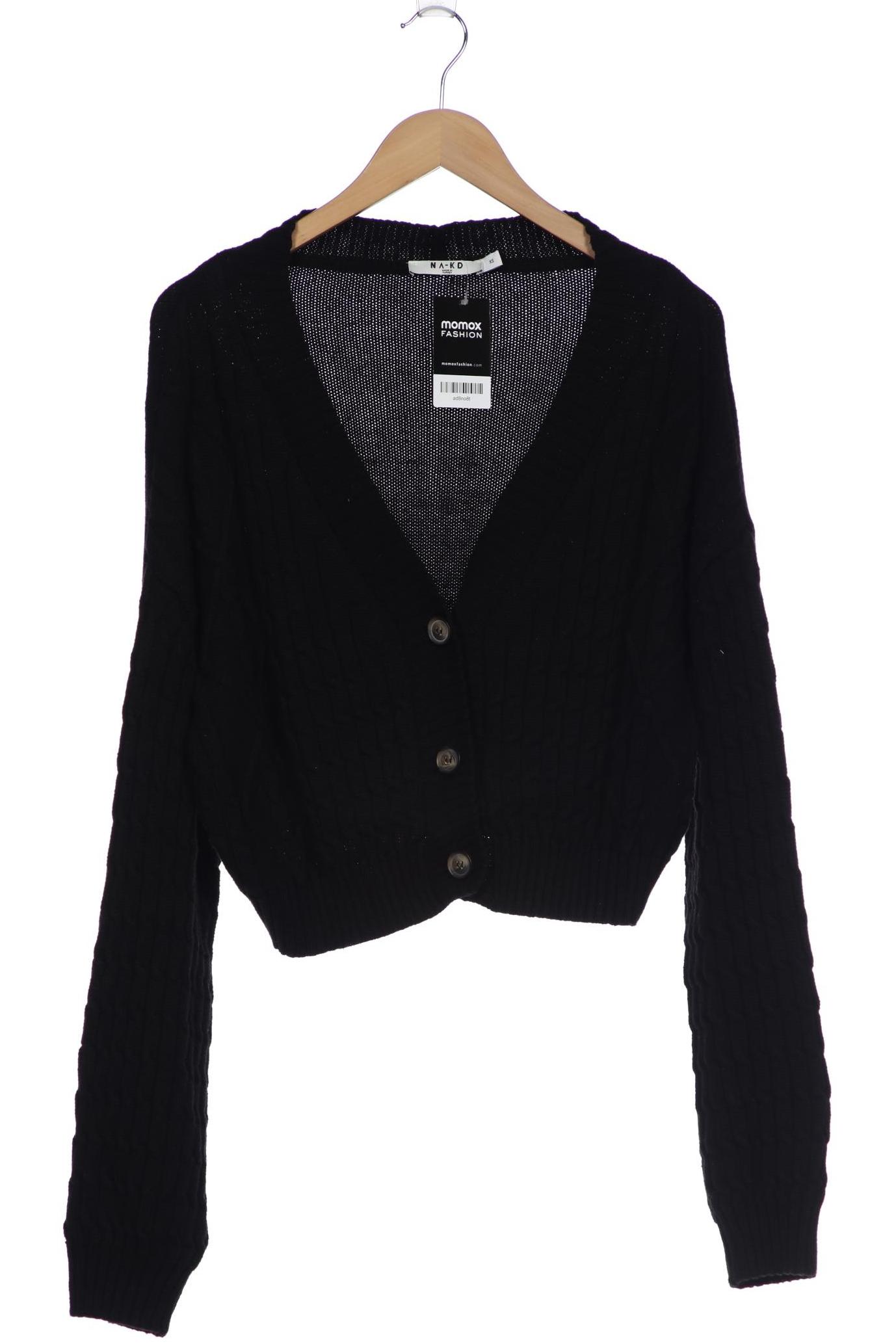 

Na-Kd Damen Strickjacke, schwarz, Gr. 34