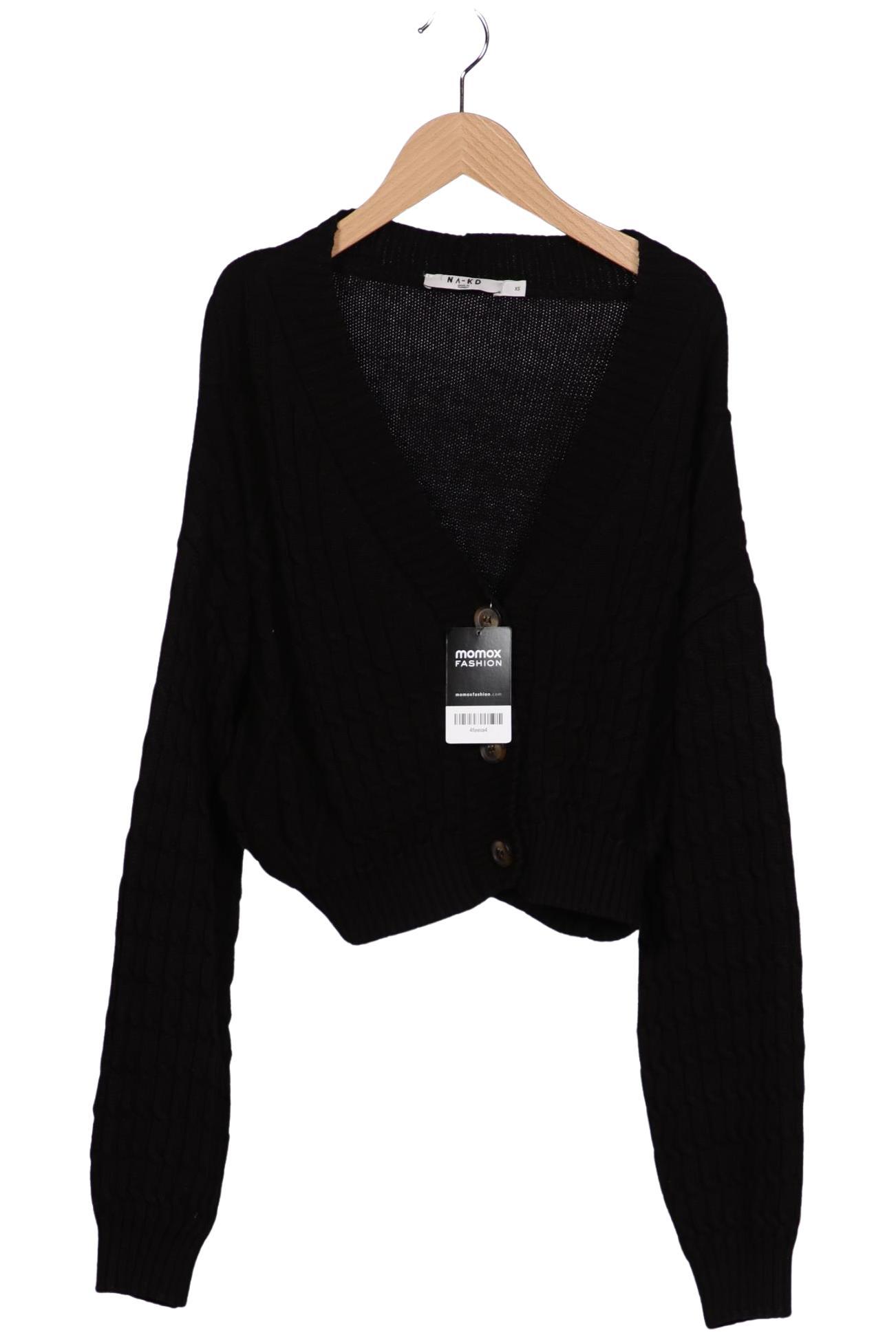 

Na-Kd Damen Strickjacke, schwarz, Gr. 34