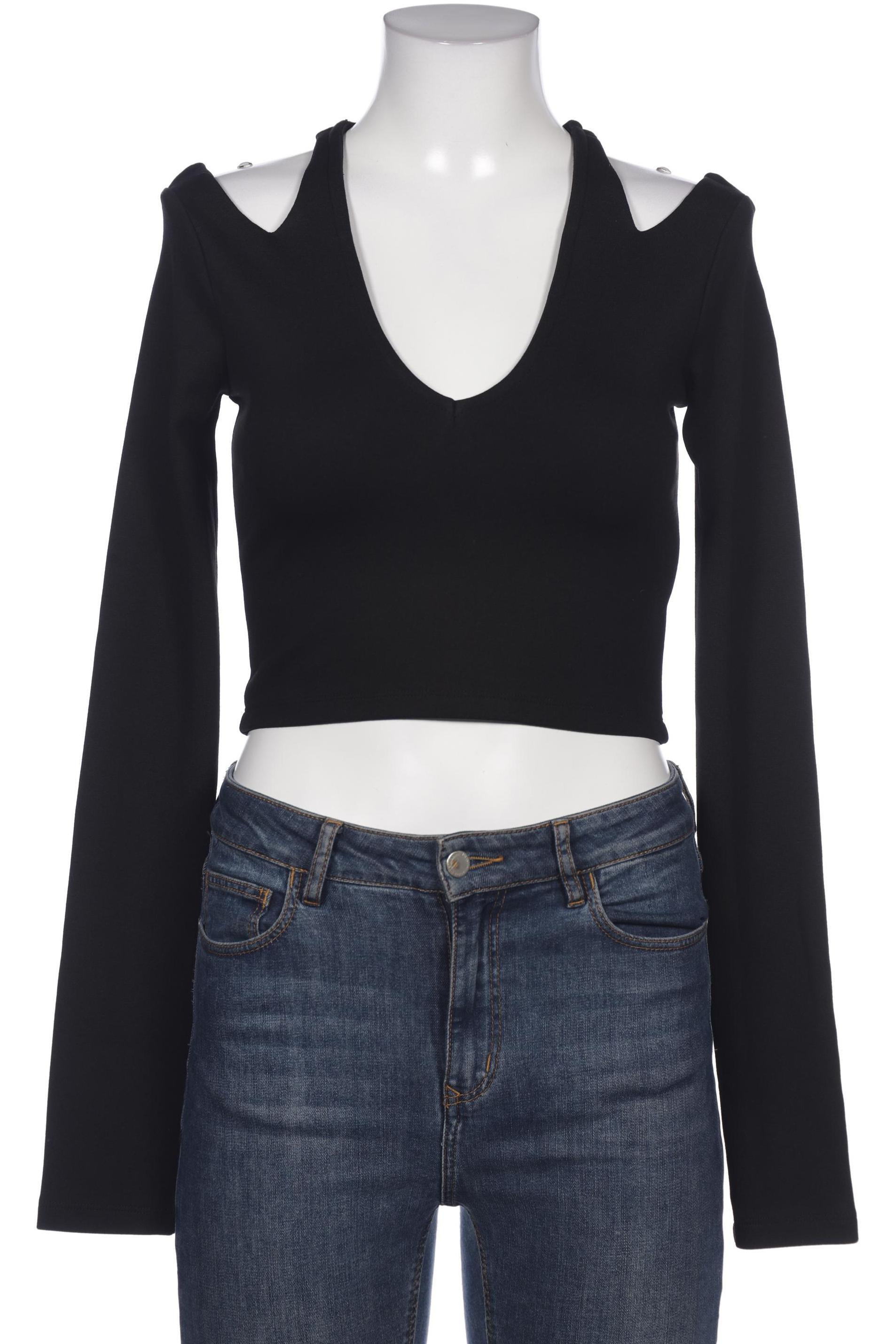 

NA-KD Damen Langarmshirt, schwarz