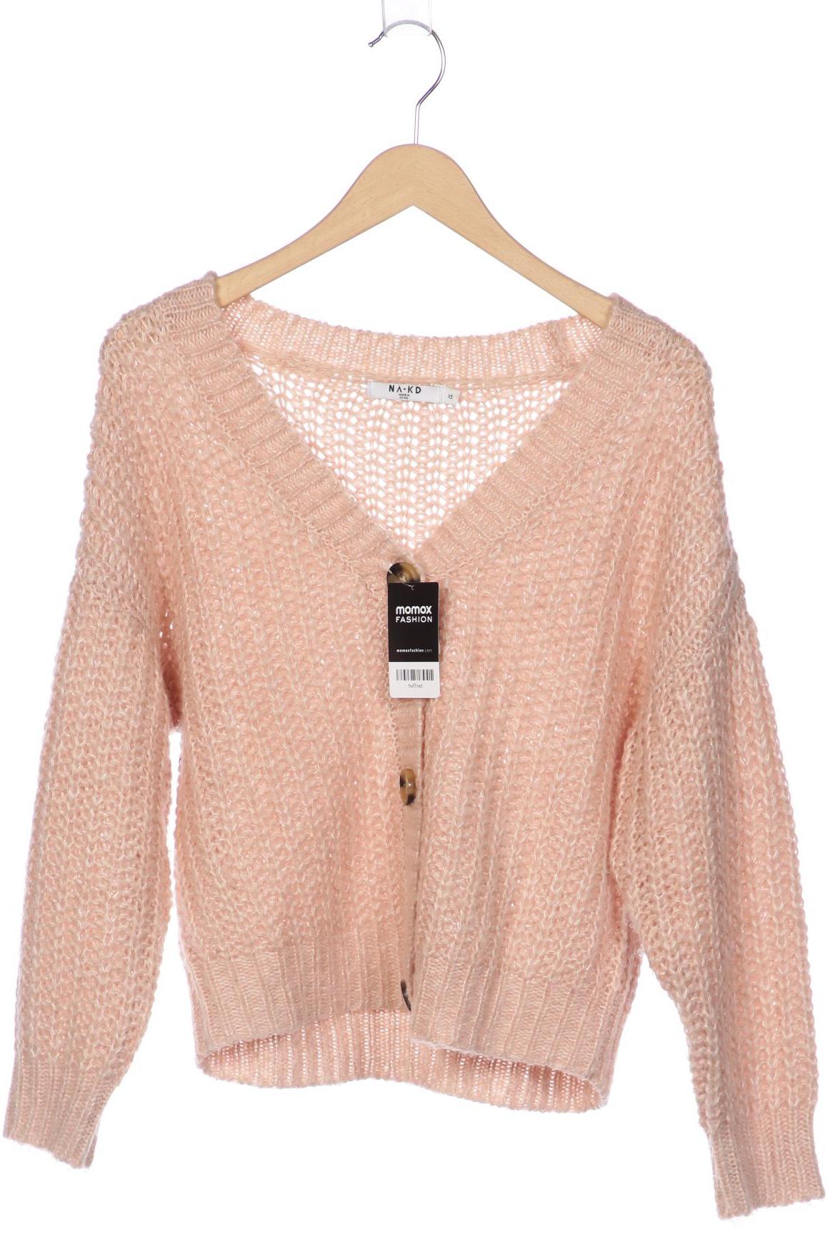 

NA-KD Damen Strickjacke, pink