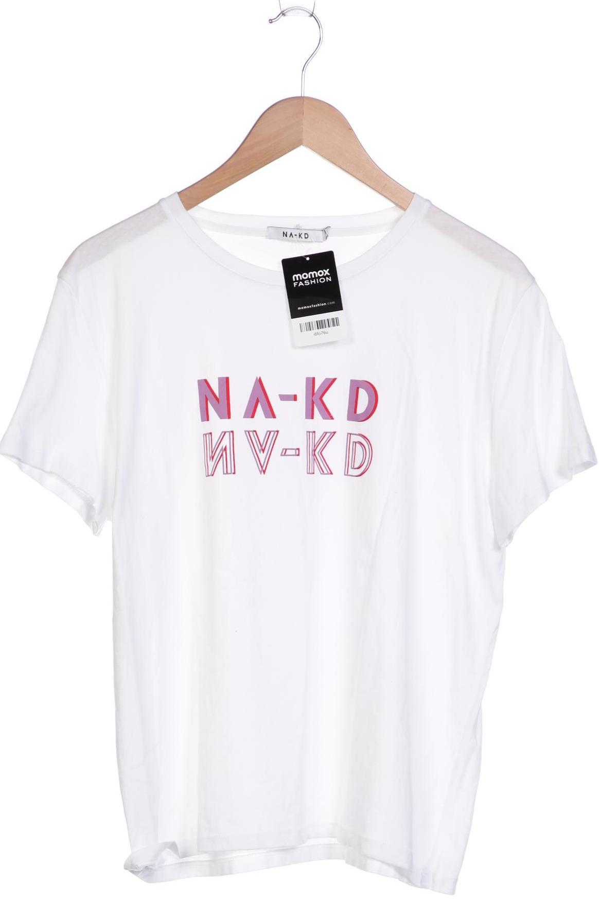 

NA-KD Damen T-Shirt, weiß
