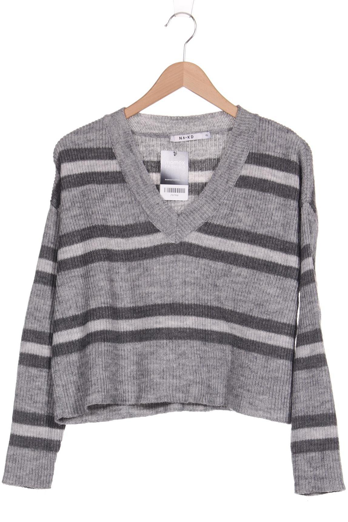 

NA-KD Damen Pullover, grau