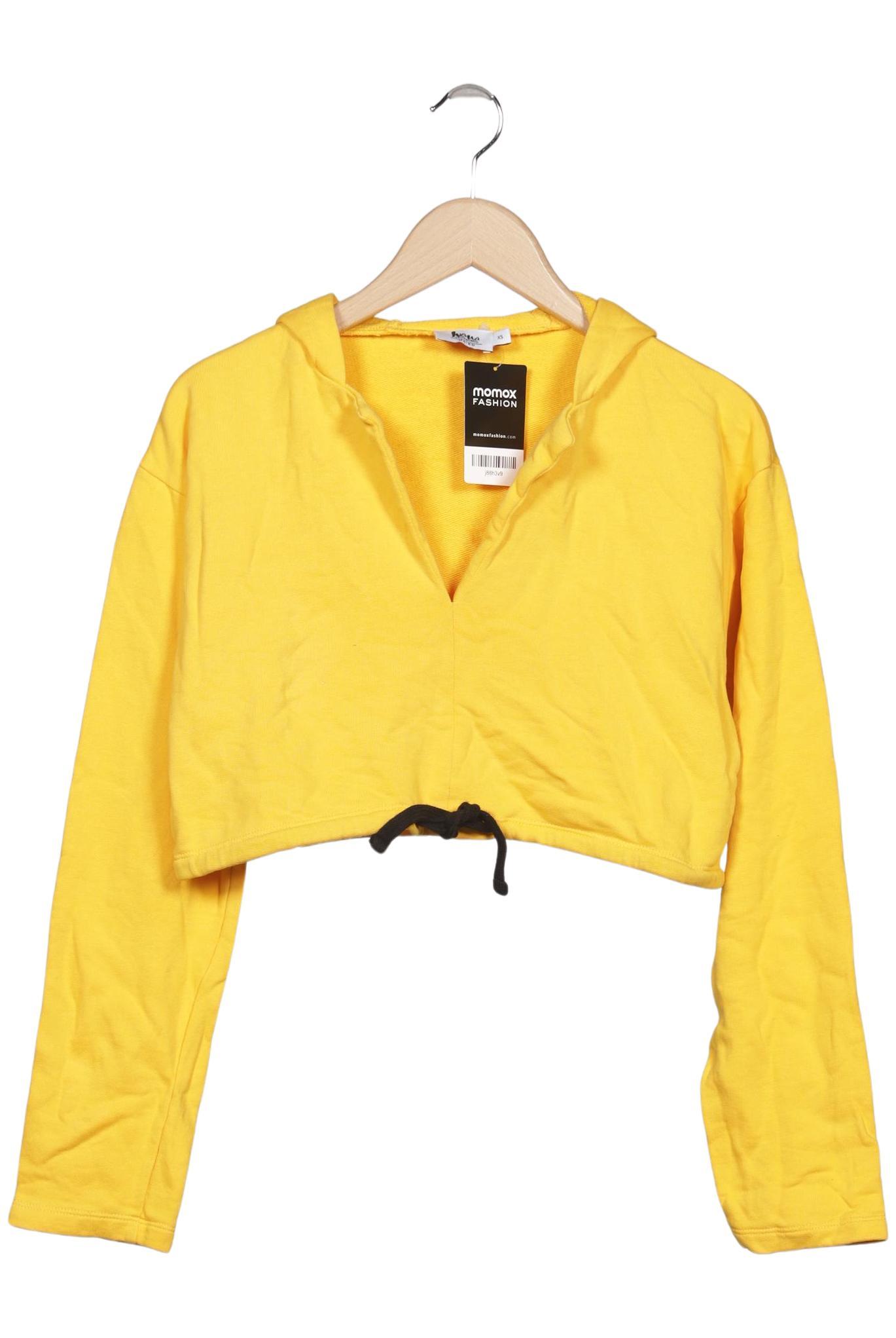 

Na-Kd Damen Kapuzenpullover, gelb, Gr. 34