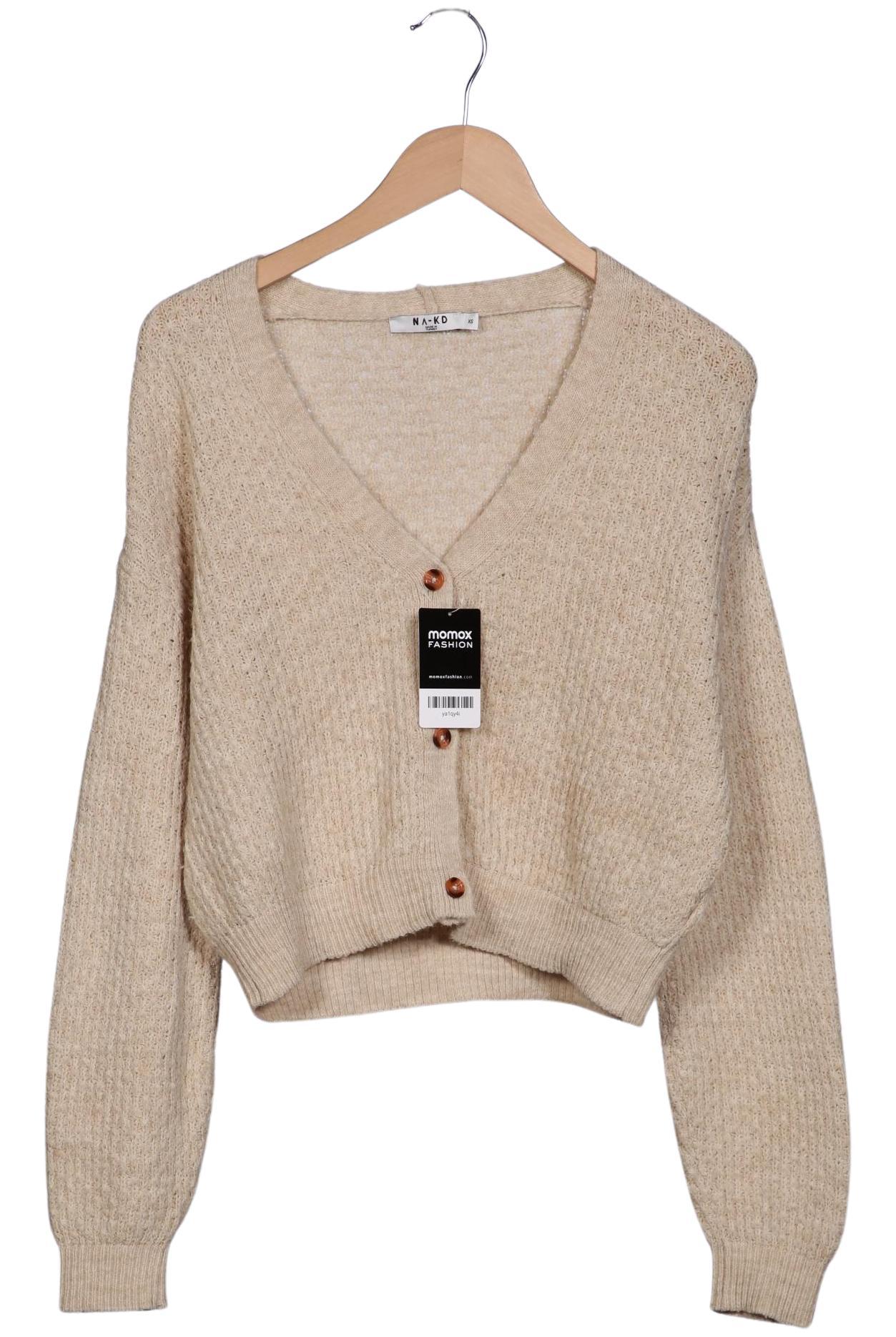 

Na-Kd Damen Strickjacke, beige, Gr. 34